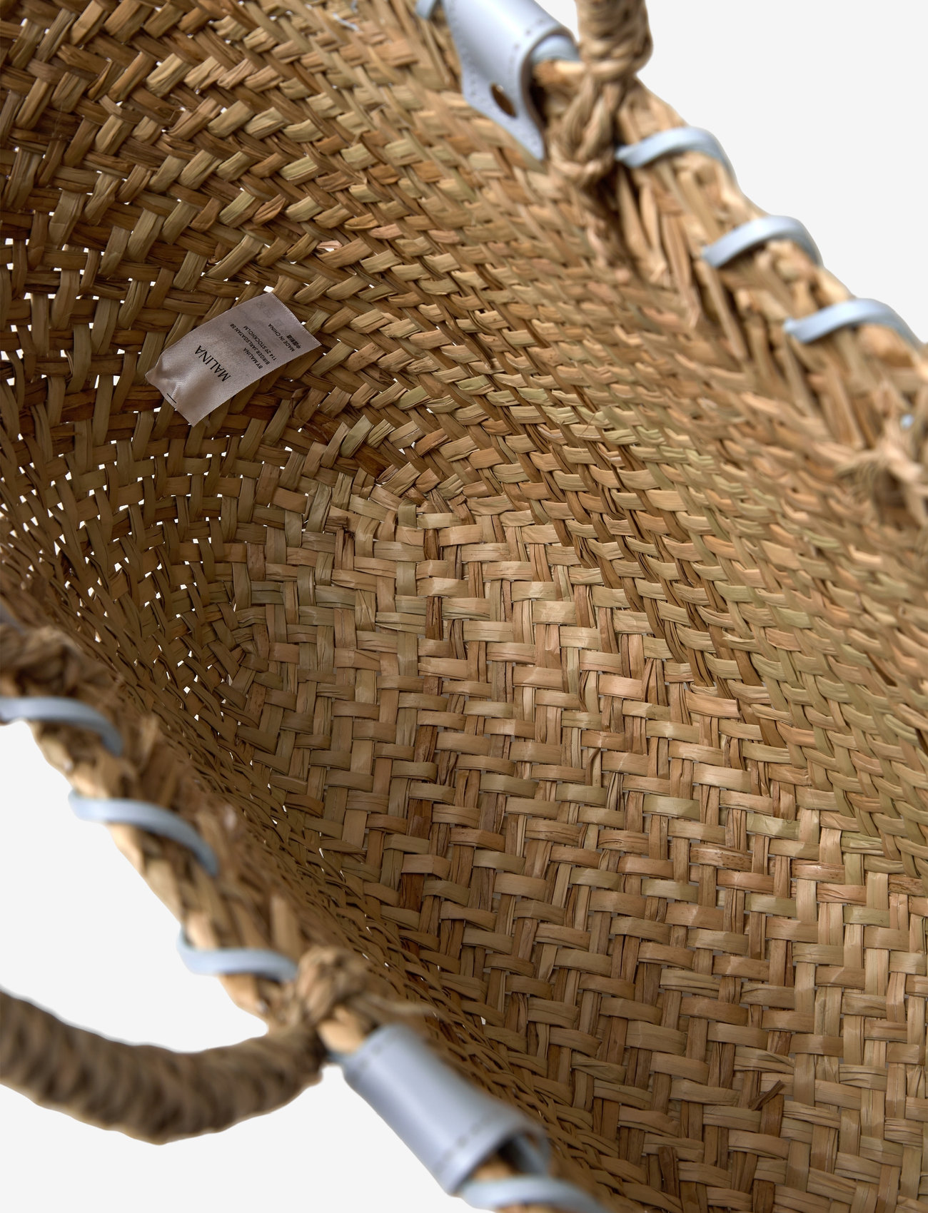 Malina - Willow straw bag - shoppers - pastel blue - 4