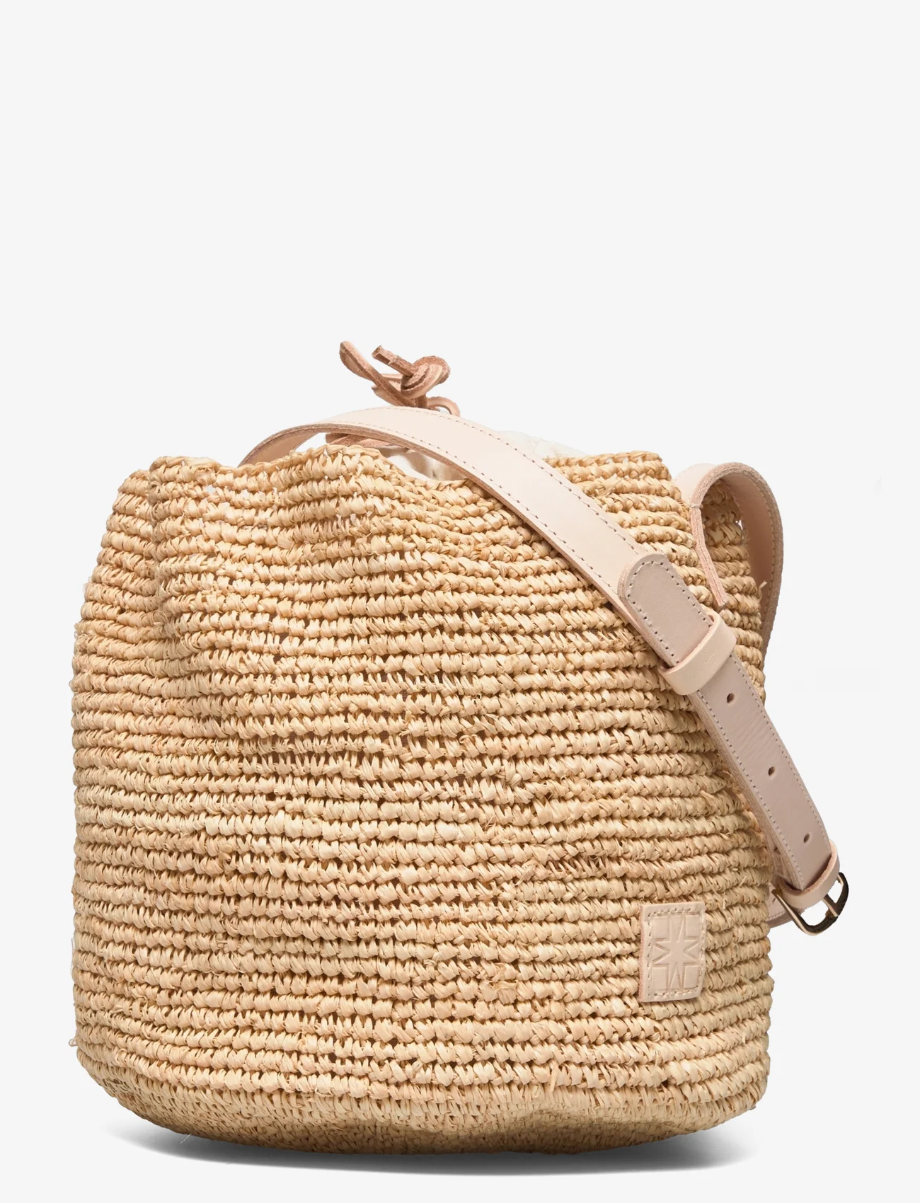 Malina - Eleni rounded straw bag - ziemeļvalstu stils - raffia - 1