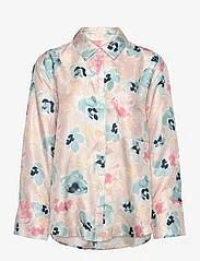 Malina - Felicity pocket detail silk shirt - pitkähihaiset paidat - florals - 1