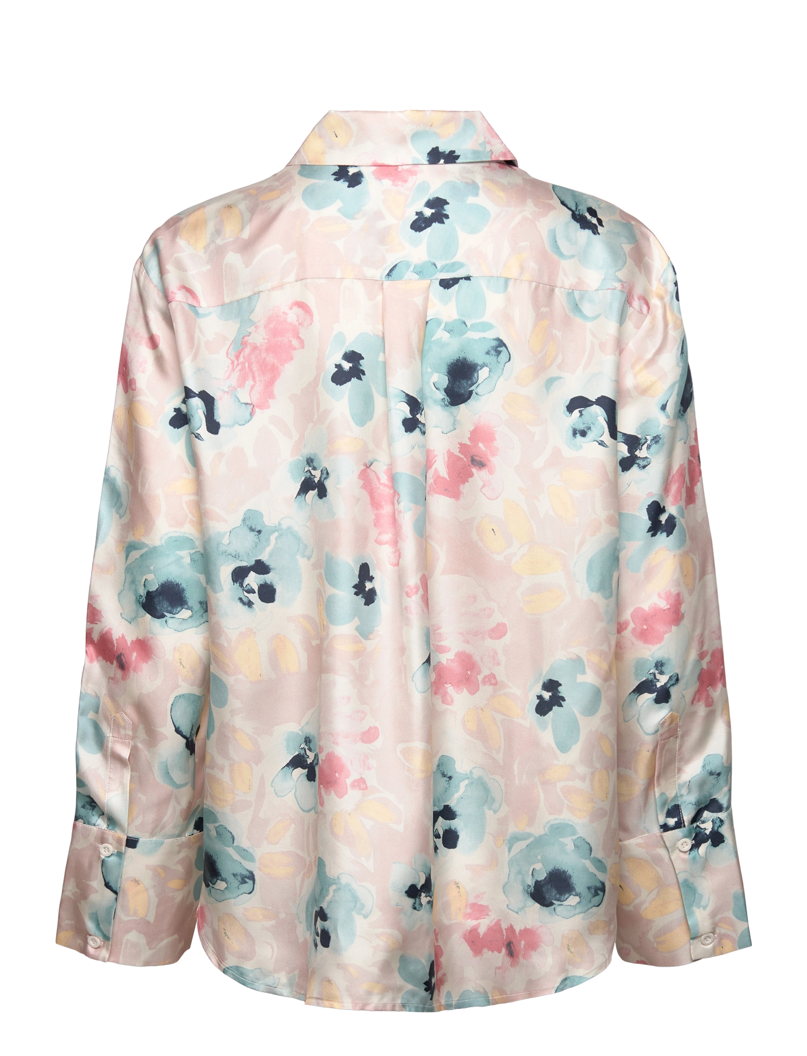 Malina - Felicity Silk Shirt - langærmede skjorter - florals - 2