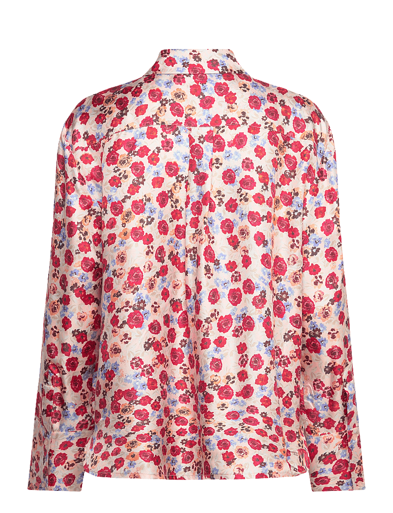 Malina - Felicity Silk Shirt - långärmade skjortor - mini rose - 2