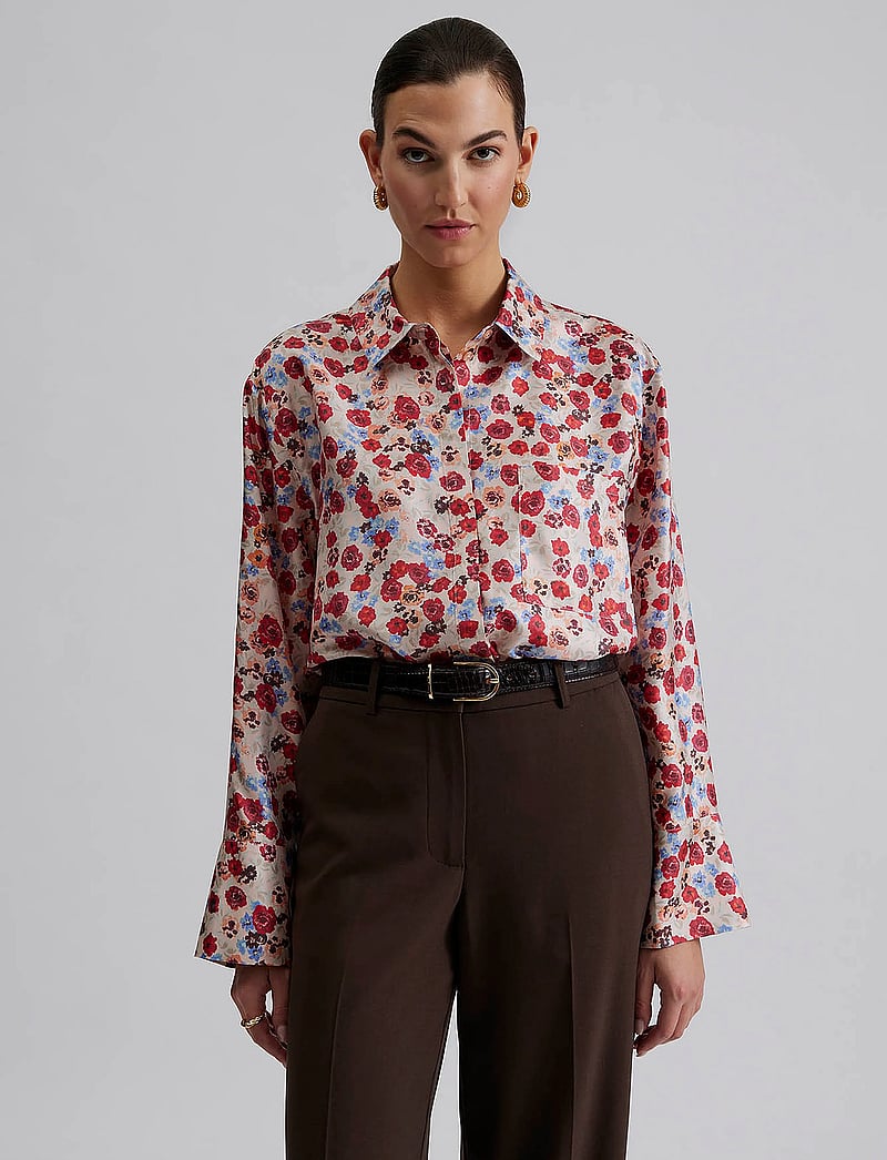 Malina - Felicity Silk Shirt - långärmade skjortor - mini rose - 3