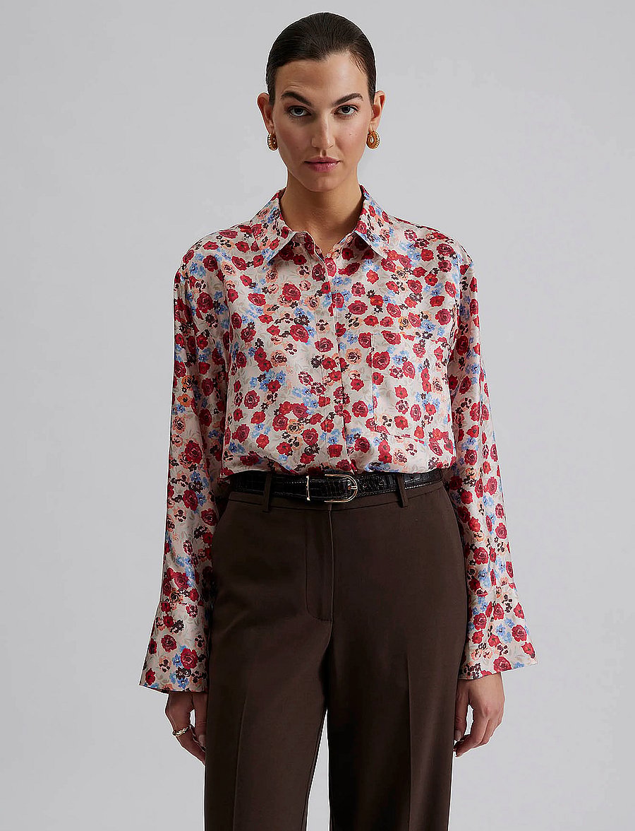 Malina - Felicity Silk Shirt - chemises en jeans - mini rose - 3