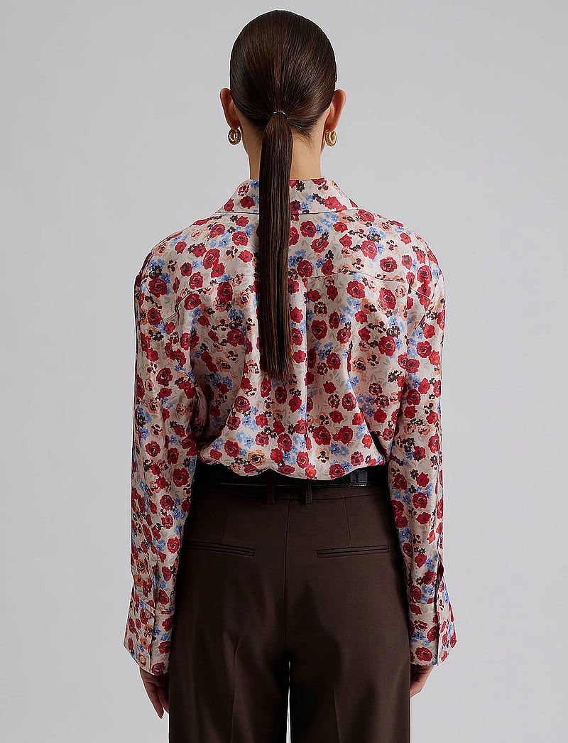 Malina - Felicity Silk Shirt - långärmade skjortor - mini rose - 4