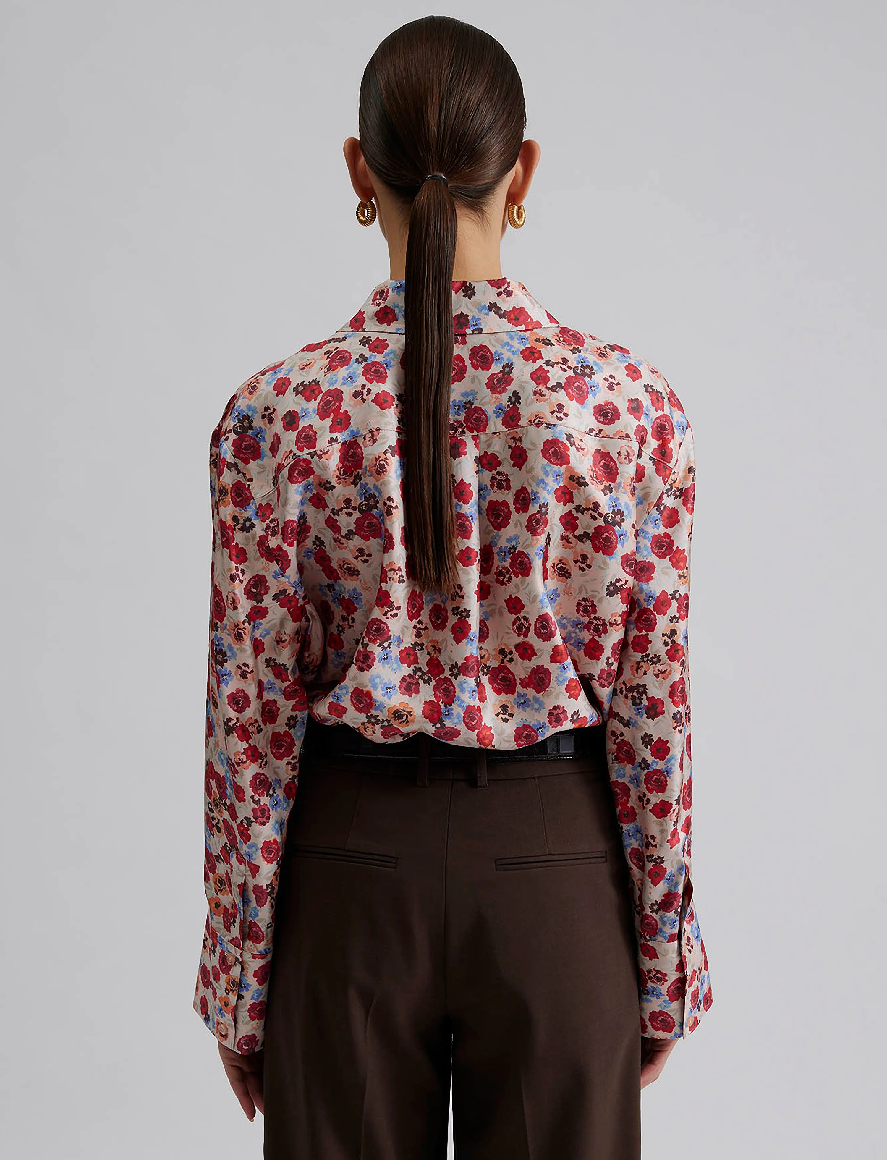 Malina - Felicity Silk Shirt - chemises en jeans - mini rose - 4