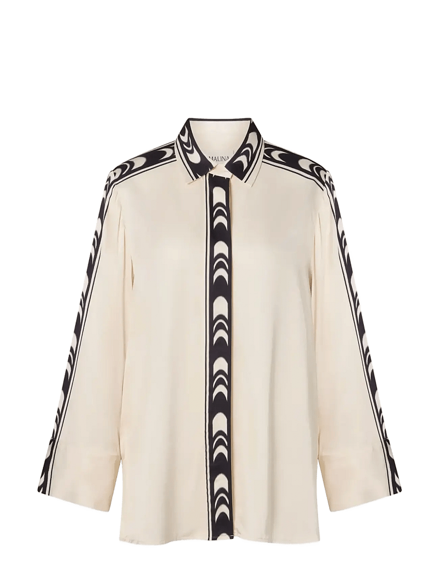 Malina - Meya Wide Fit Printed Shirt - jeansblouses - arch - 1