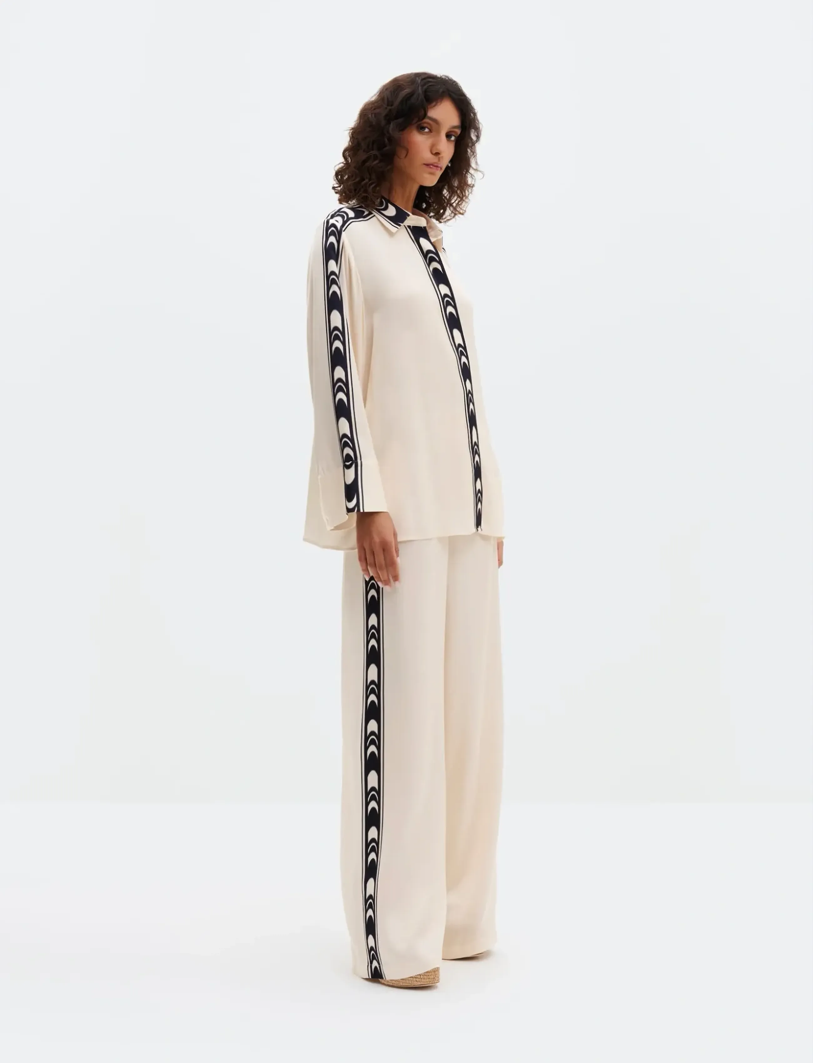 Malina - Meya Wide Fit Printed Shirt - jeanshemden - arch - 3
