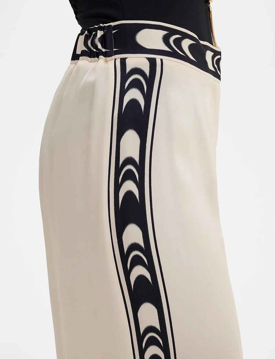 Malina - Bella Satin Look Palazzo Pants - hosen mit weitem bein - arch - 3