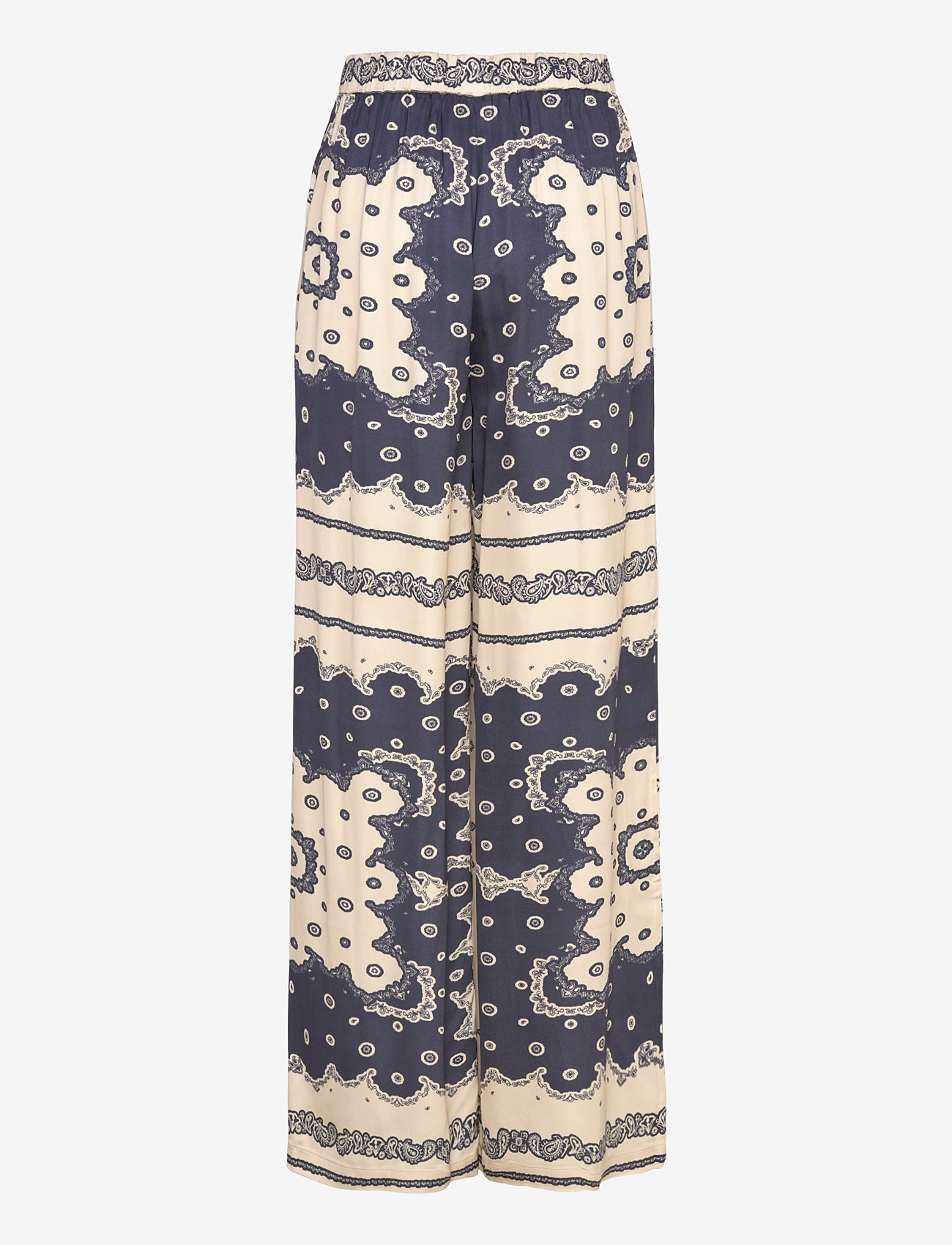 Malina - Bella satin look palazzo pants - laia säärega püksid - bandana - 2