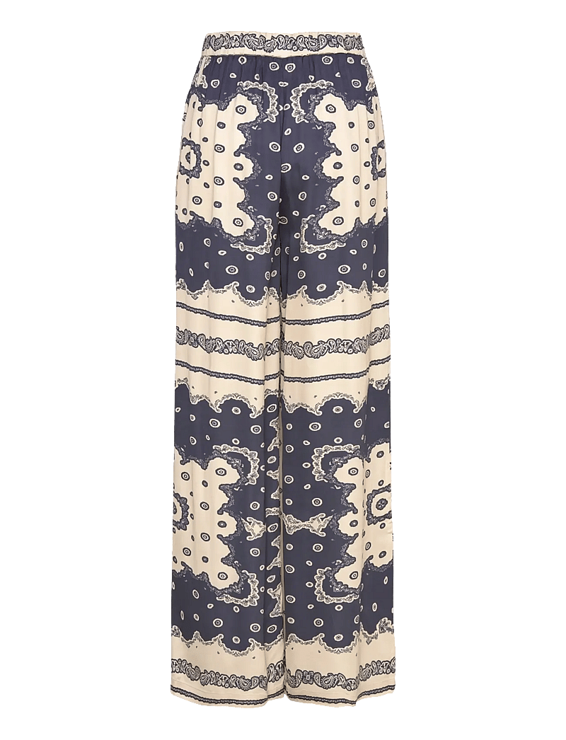 Malina - Bella satin look palazzo pants - laia säärega püksid - bandana - 2