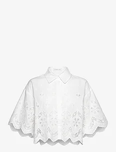 Bibi short sleeve embroidered blouse, Malina