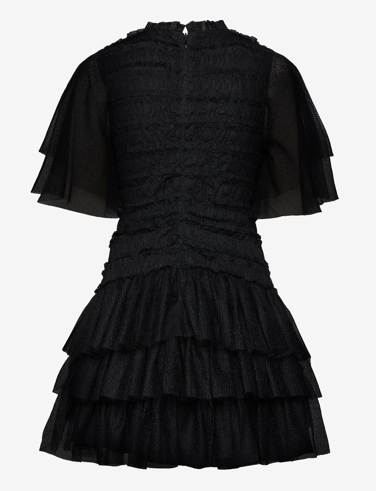 Malina - Minnie Short Sleeve Lace Mini dress - sommerkleider - black - 2