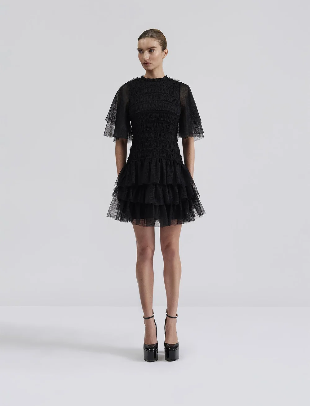 Malina Minnie Short Sleeve Lace Mini Dress Kurze Kleider Boozt