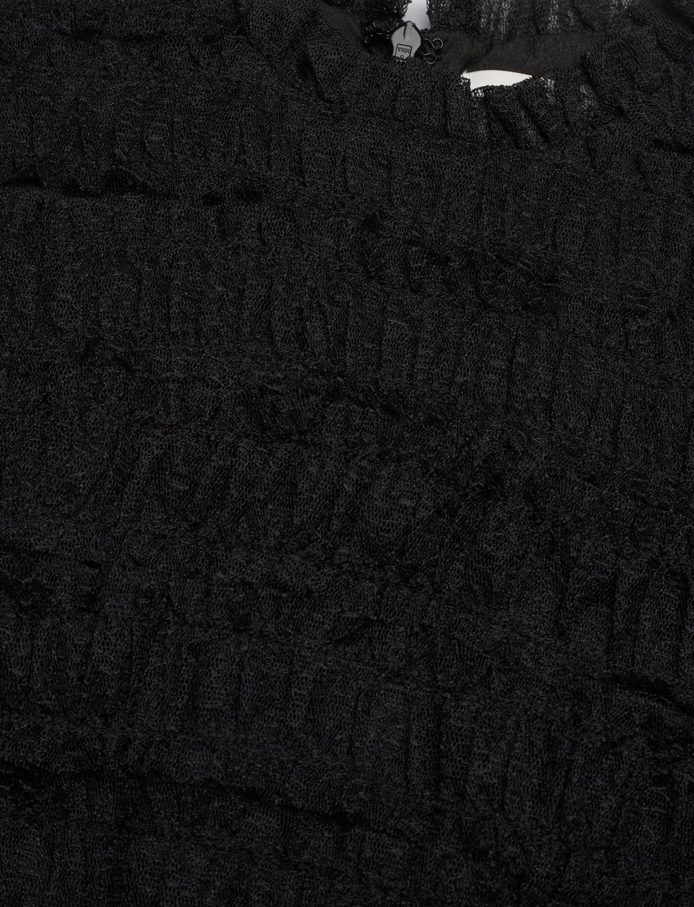 Malina - Minnie Short Sleeve Lace Mini dress - sommerkjoler - black - 4