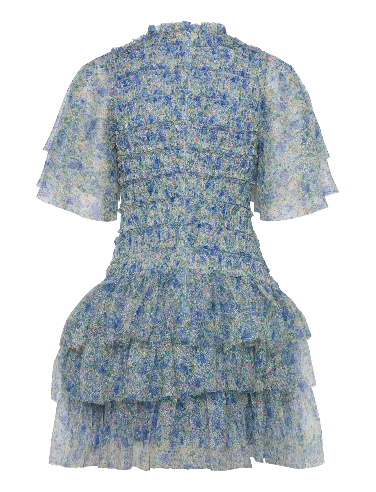 Malina - Minnie short sleeve lace mini dress - sommerkjoler - ditsy - 2
