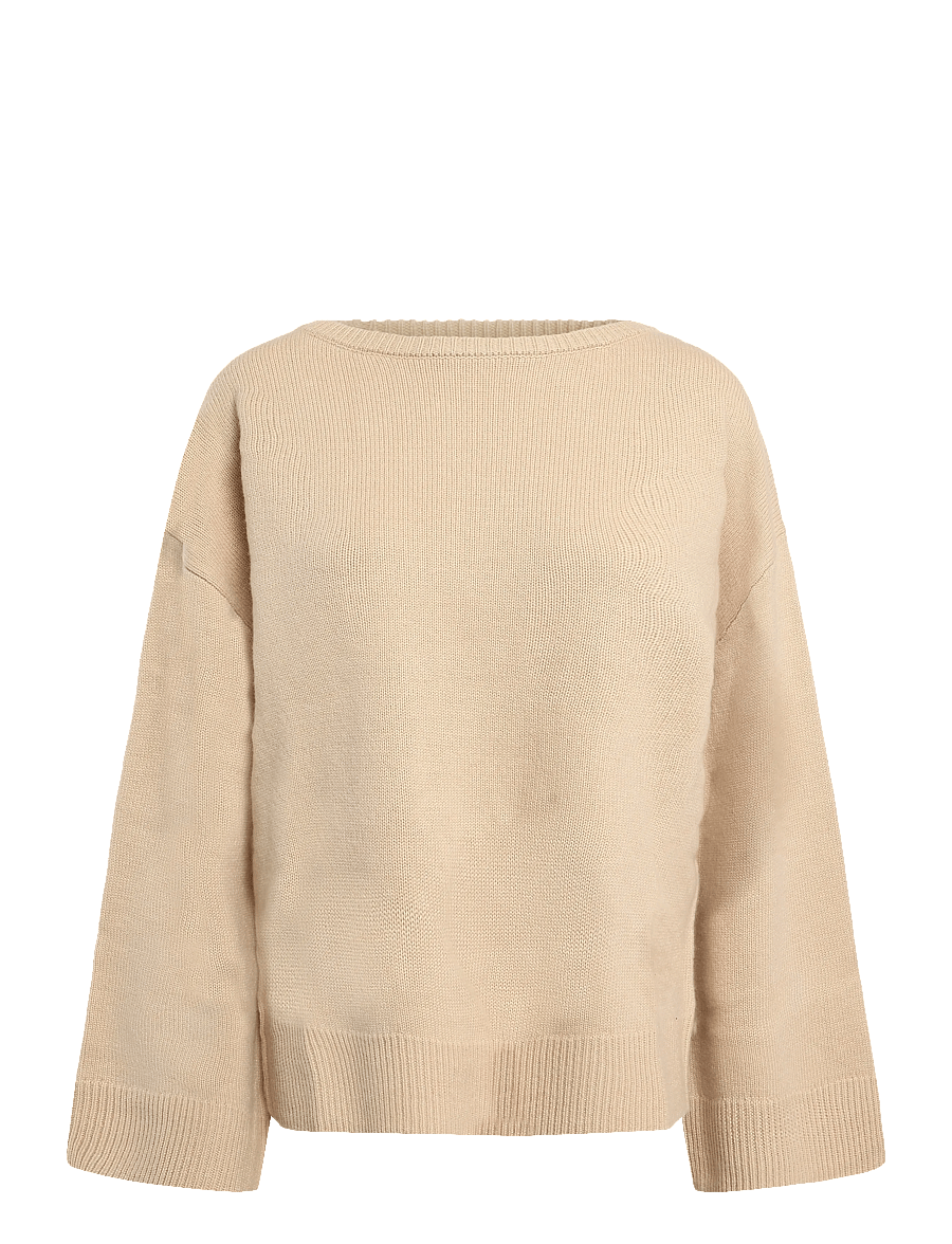 Malina - Scandi knitted sweater - kaschmir - light beige - 1
