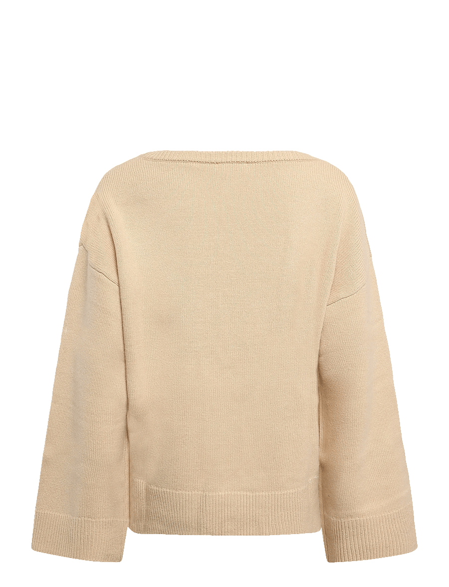 Malina - Scandi knitted sweater - kaschmir - light beige - 2