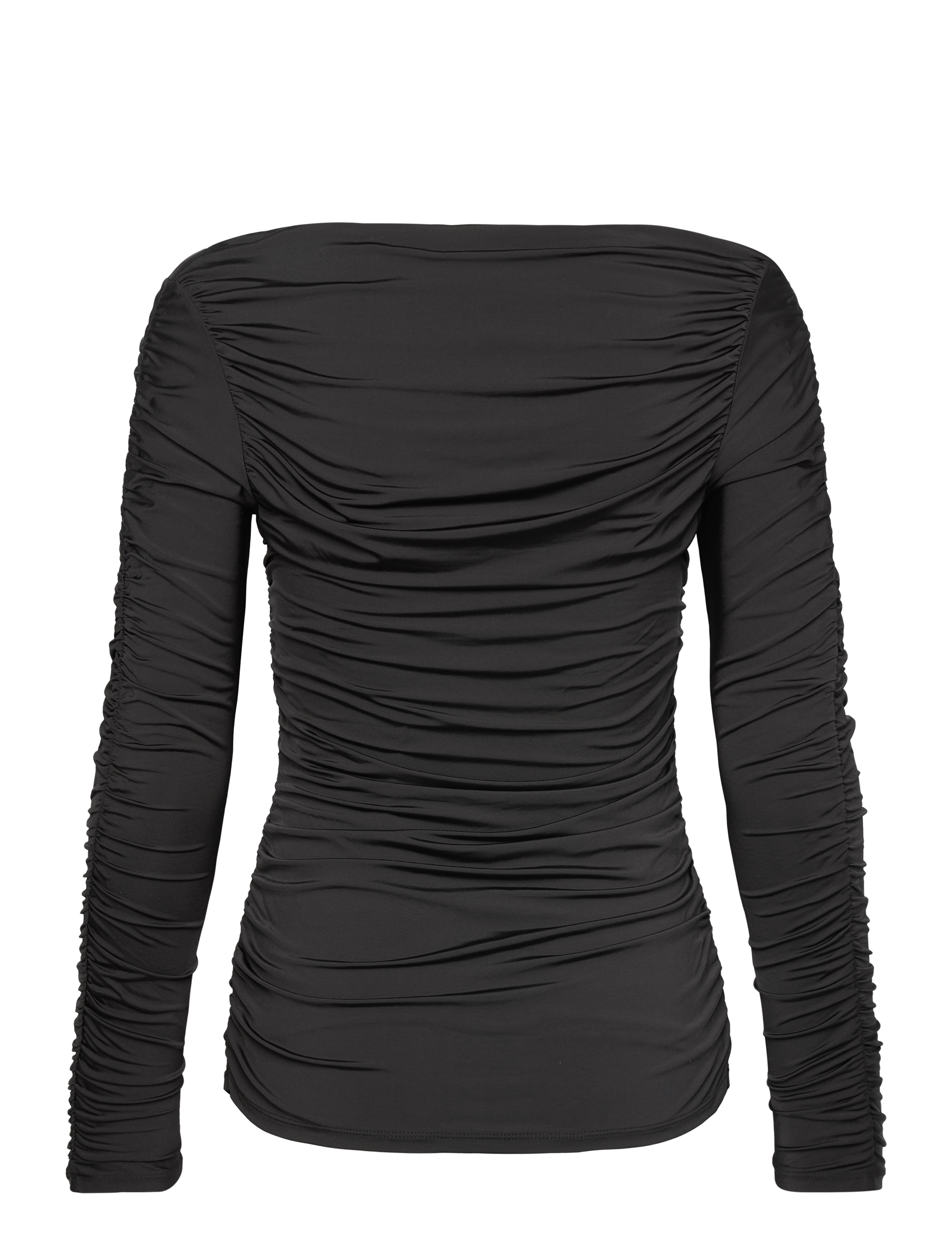 Malina - Elle heart shaped jersey top - black - 2