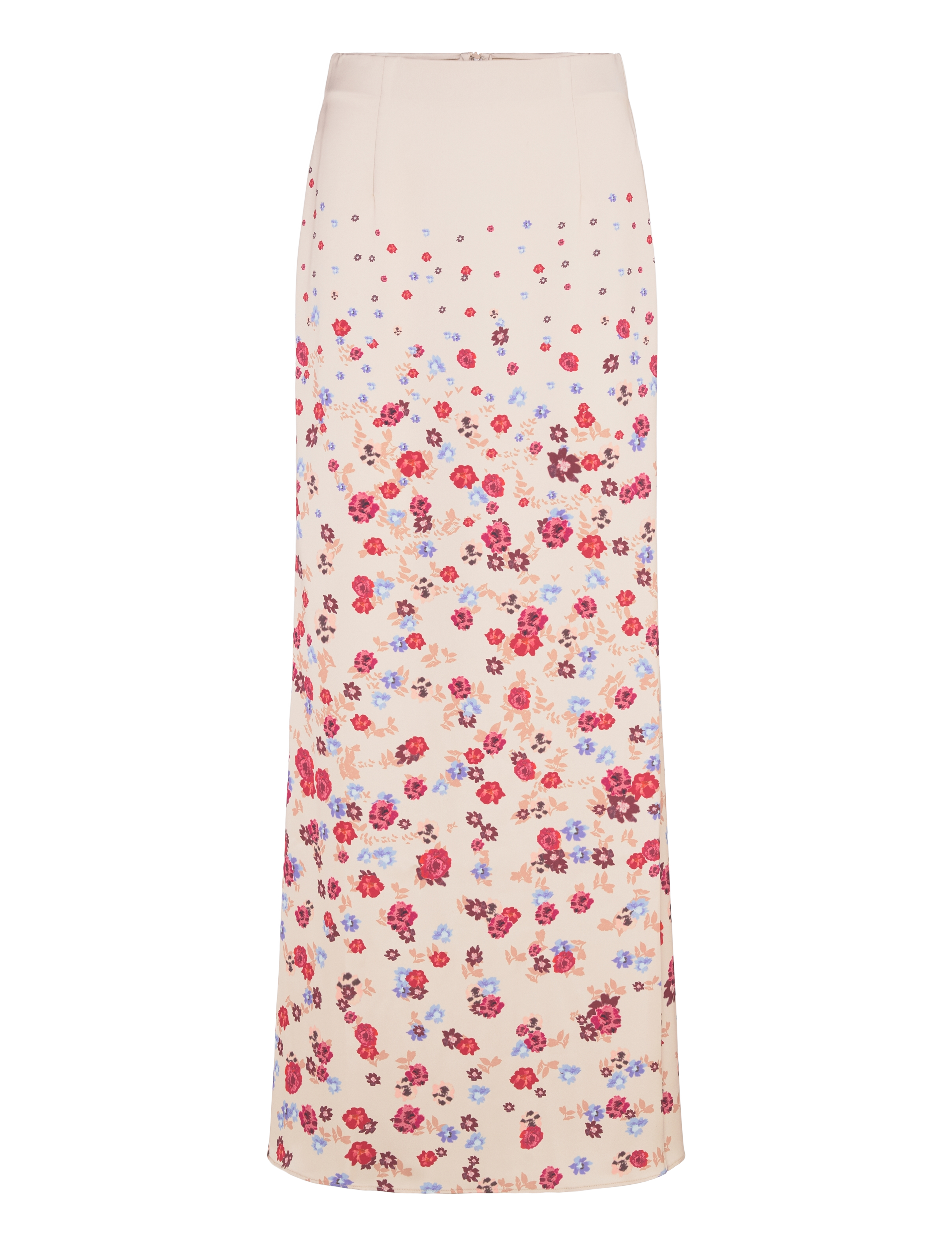 Malina Tessa satin slip maxi skirt - Tøj - MINI ROSE / cream