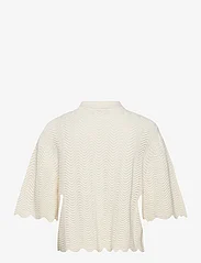 Malina - Marina scallop knitted cropped top - vanilla - 2