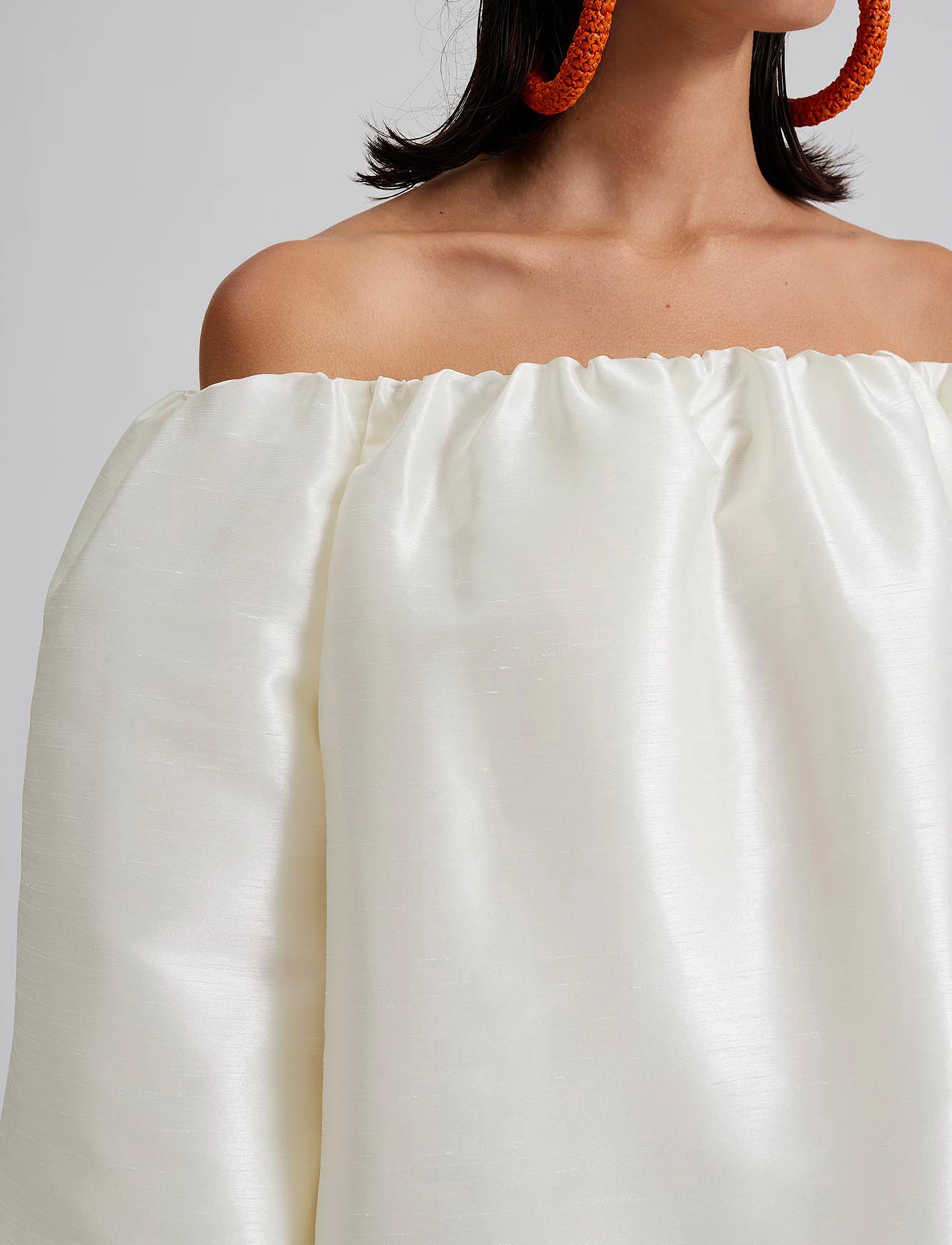 Malina - Lori off shoulder mini dress - vanilla - 5
