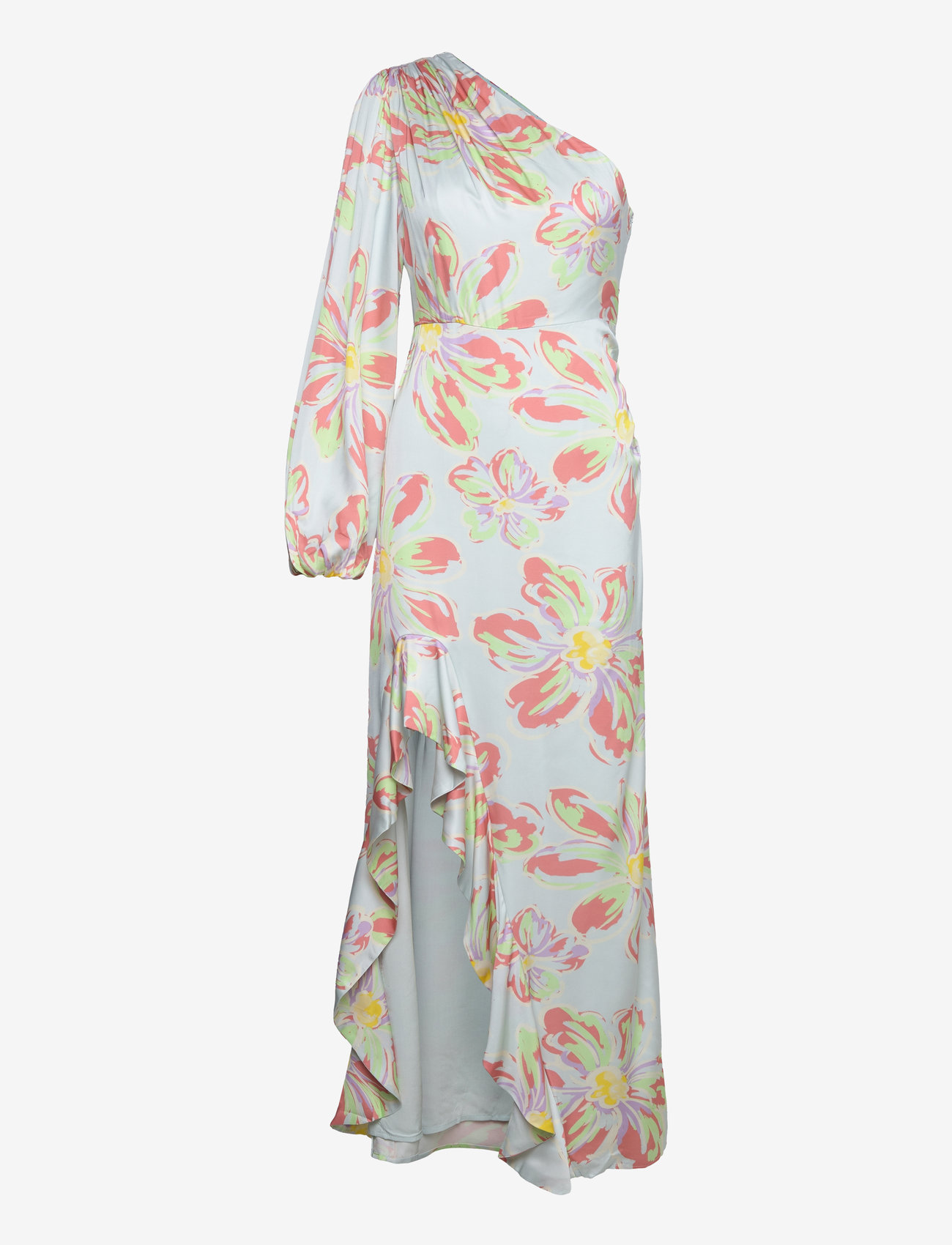 Malina - Joslin one shoulder maxi dress - evening dresses - blue lily - 1