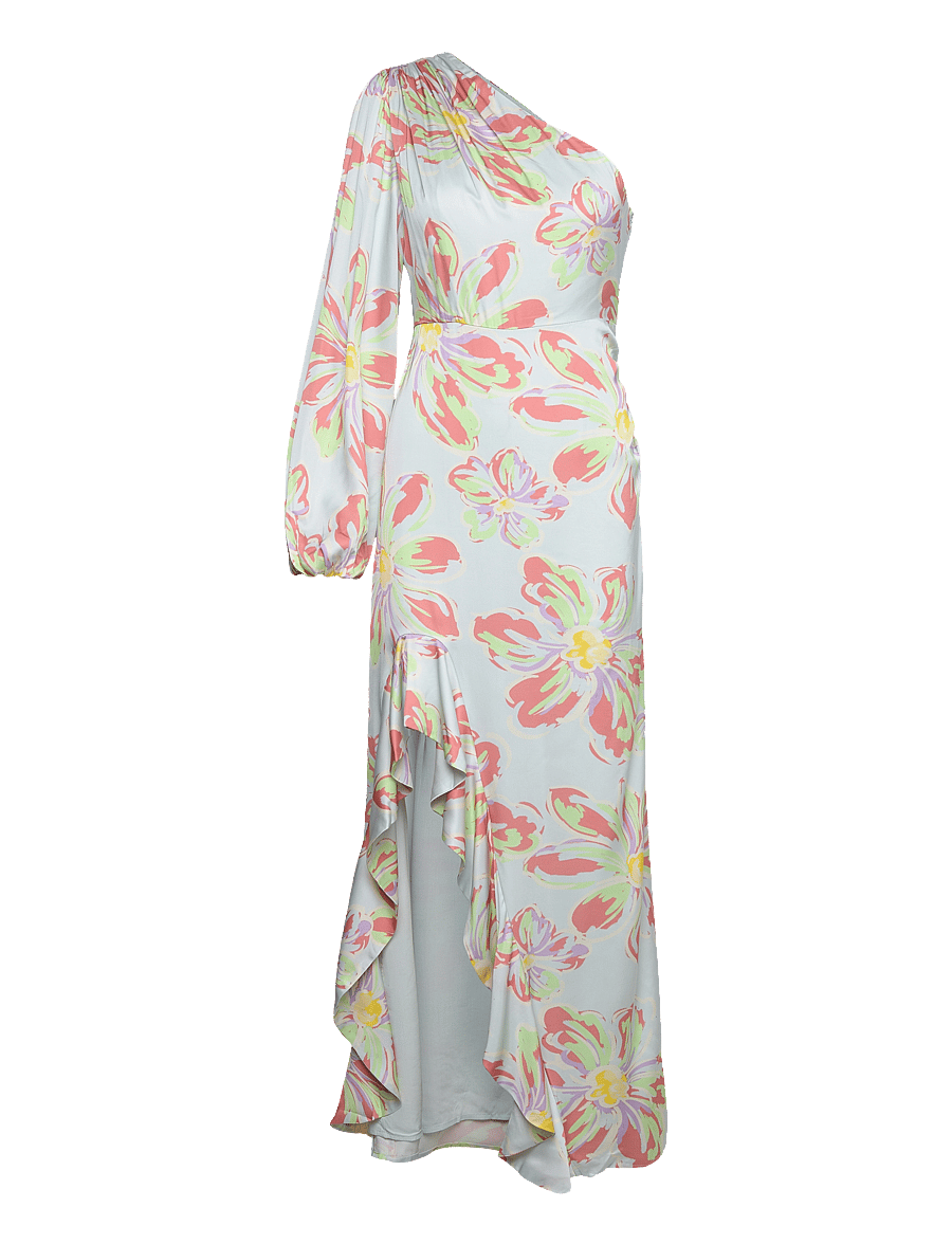 Malina - Joslin one shoulder maxi dress - blue lily - 1