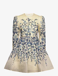 Leoni silk blend mini dress, By Malina