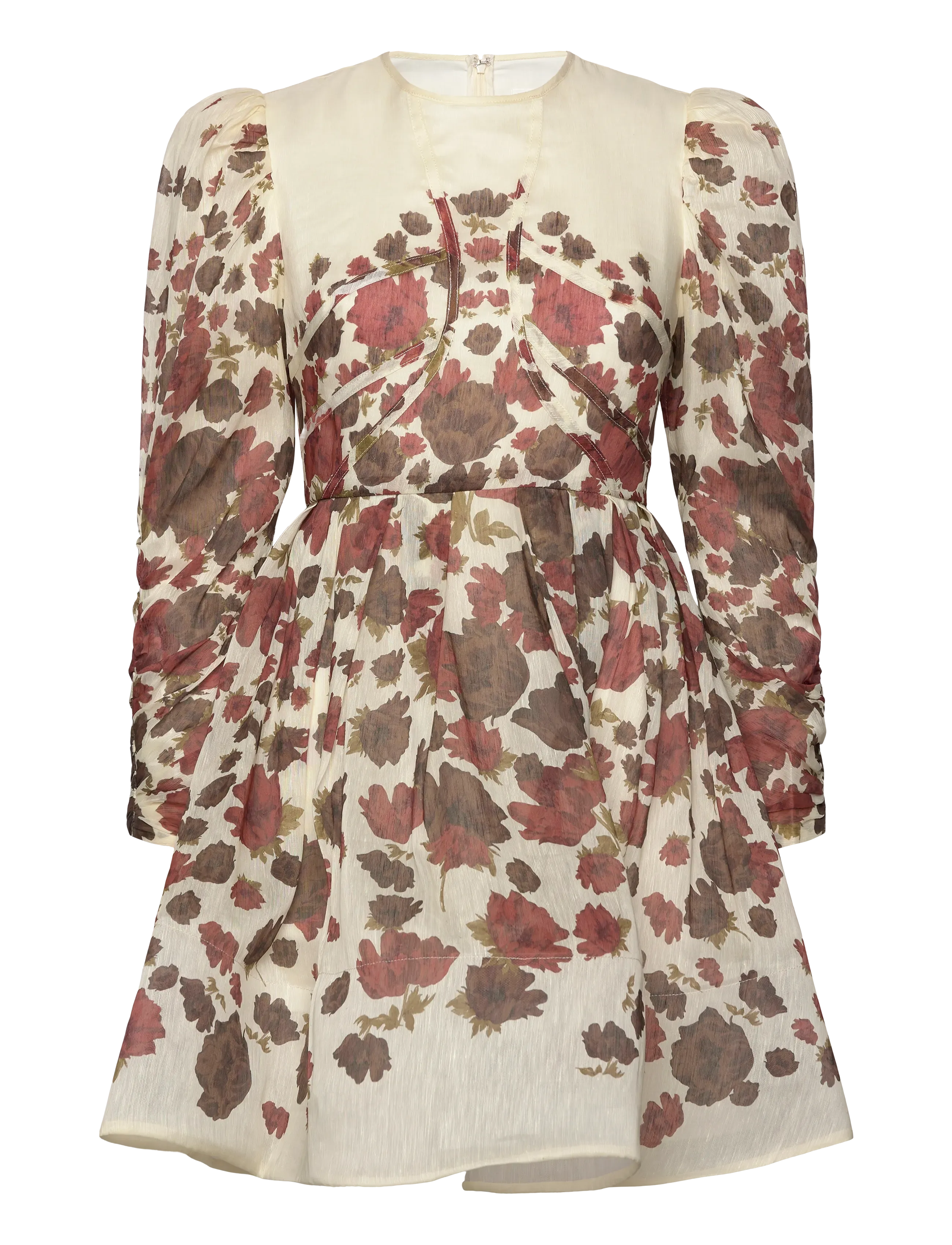 MALINA Leoni Silk Blend Mini Kleid Cream - XL - Damen