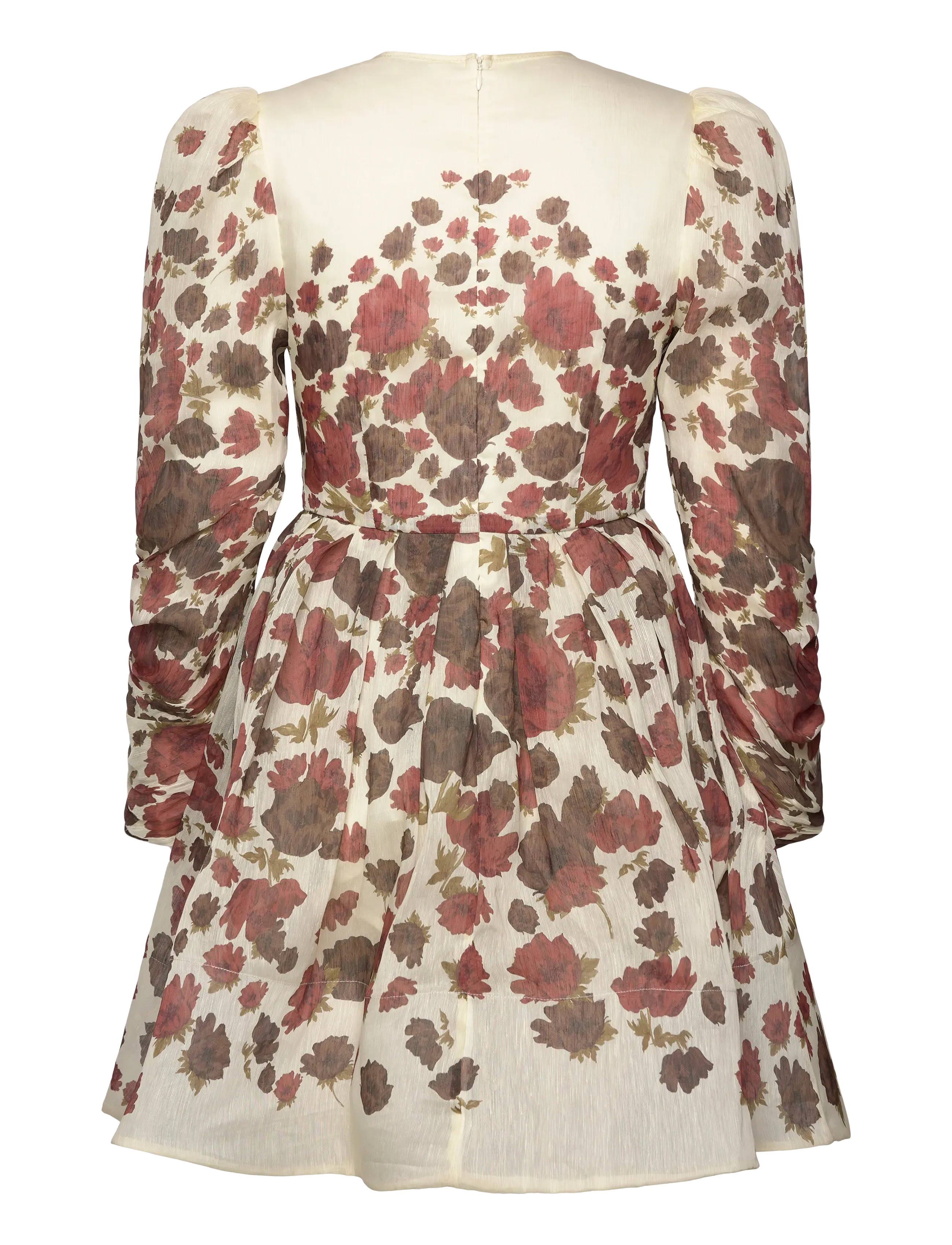 Malina - Leoni Silk Blend Mini Dress - Õhtukleidid - wine peony - 2