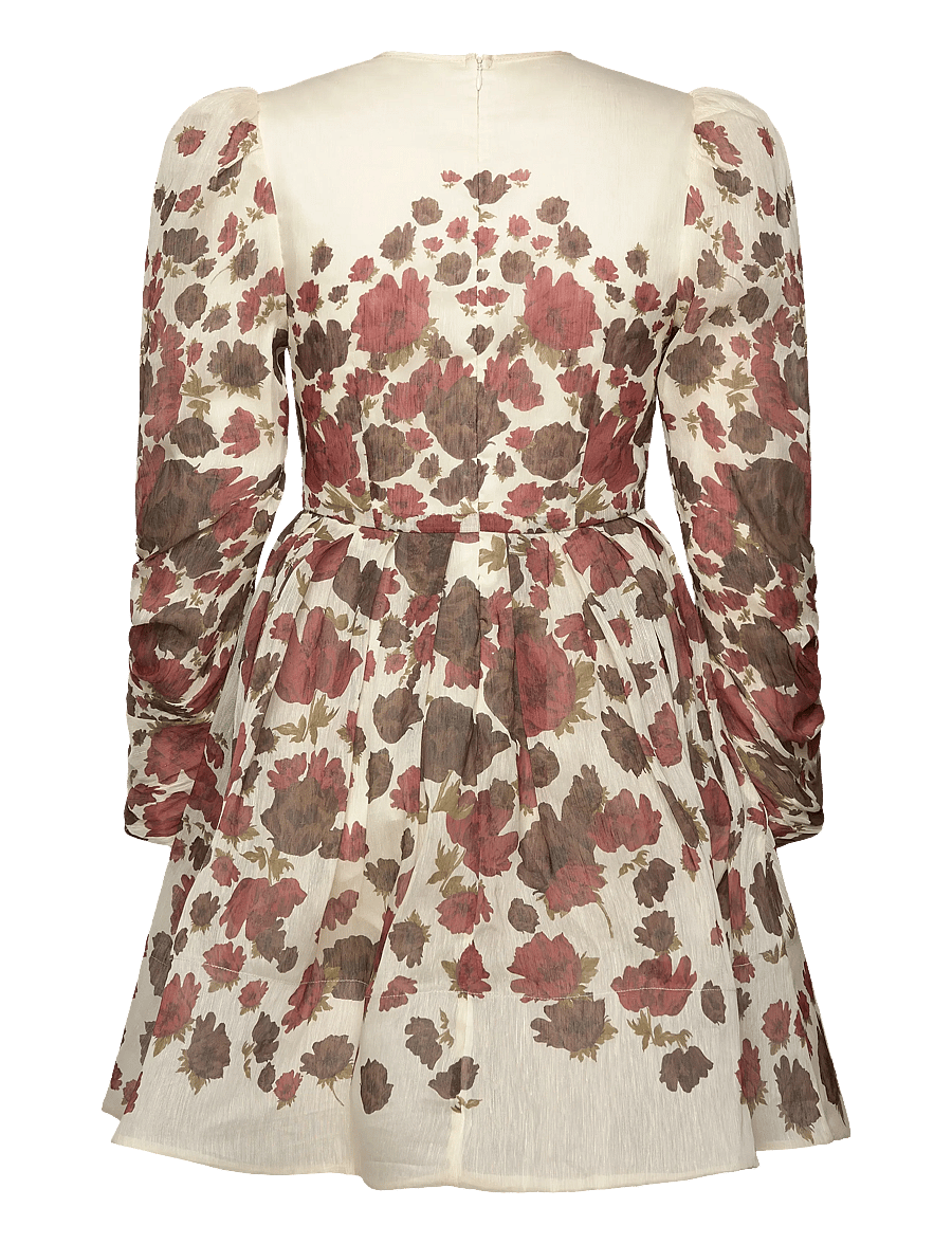 Malina - Leoni Silk Blend Mini Dress - abendkleider - wine peony - 2