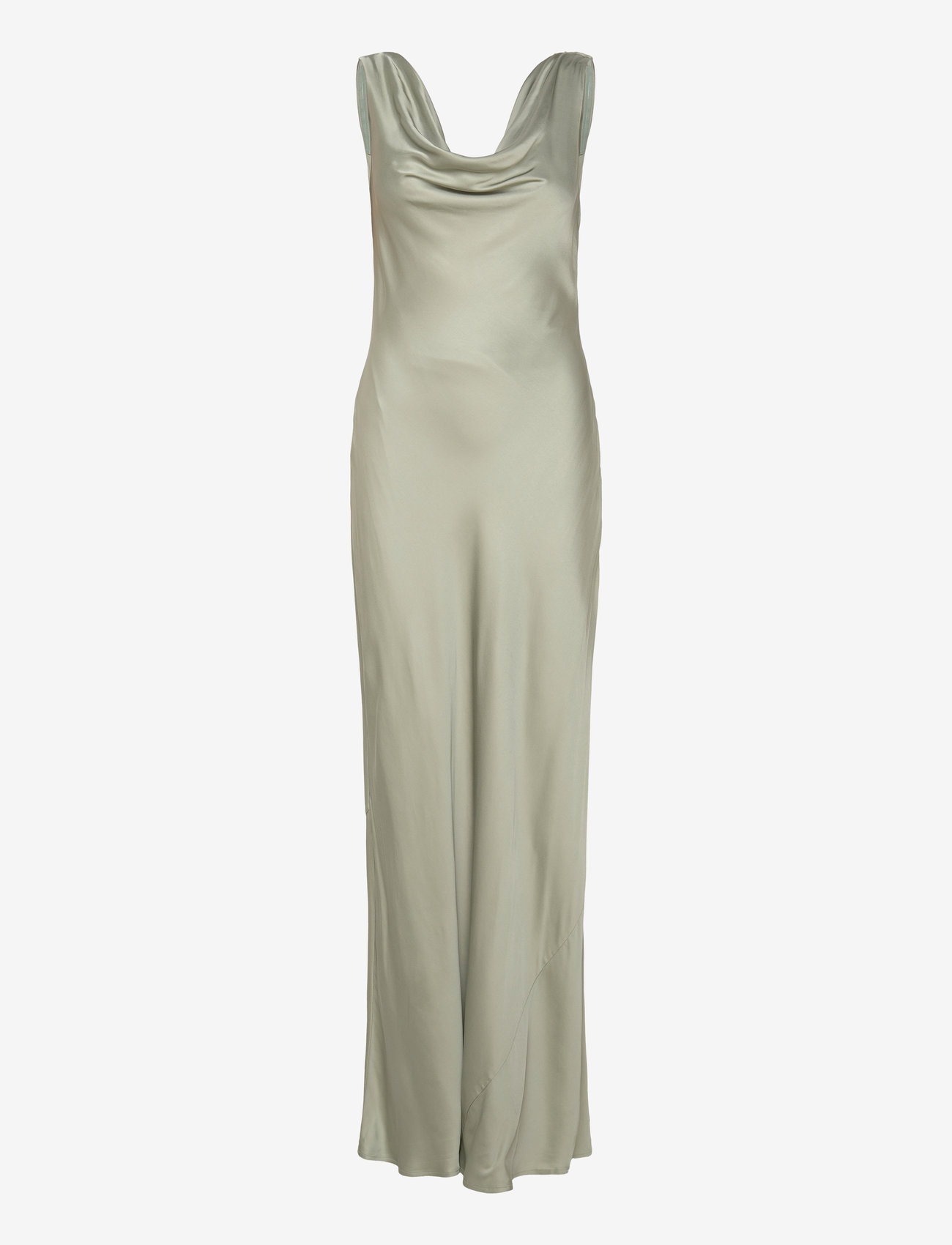 Malina - Leah cowl neck satin maxi dress - Õhtukleidid - sage - 1