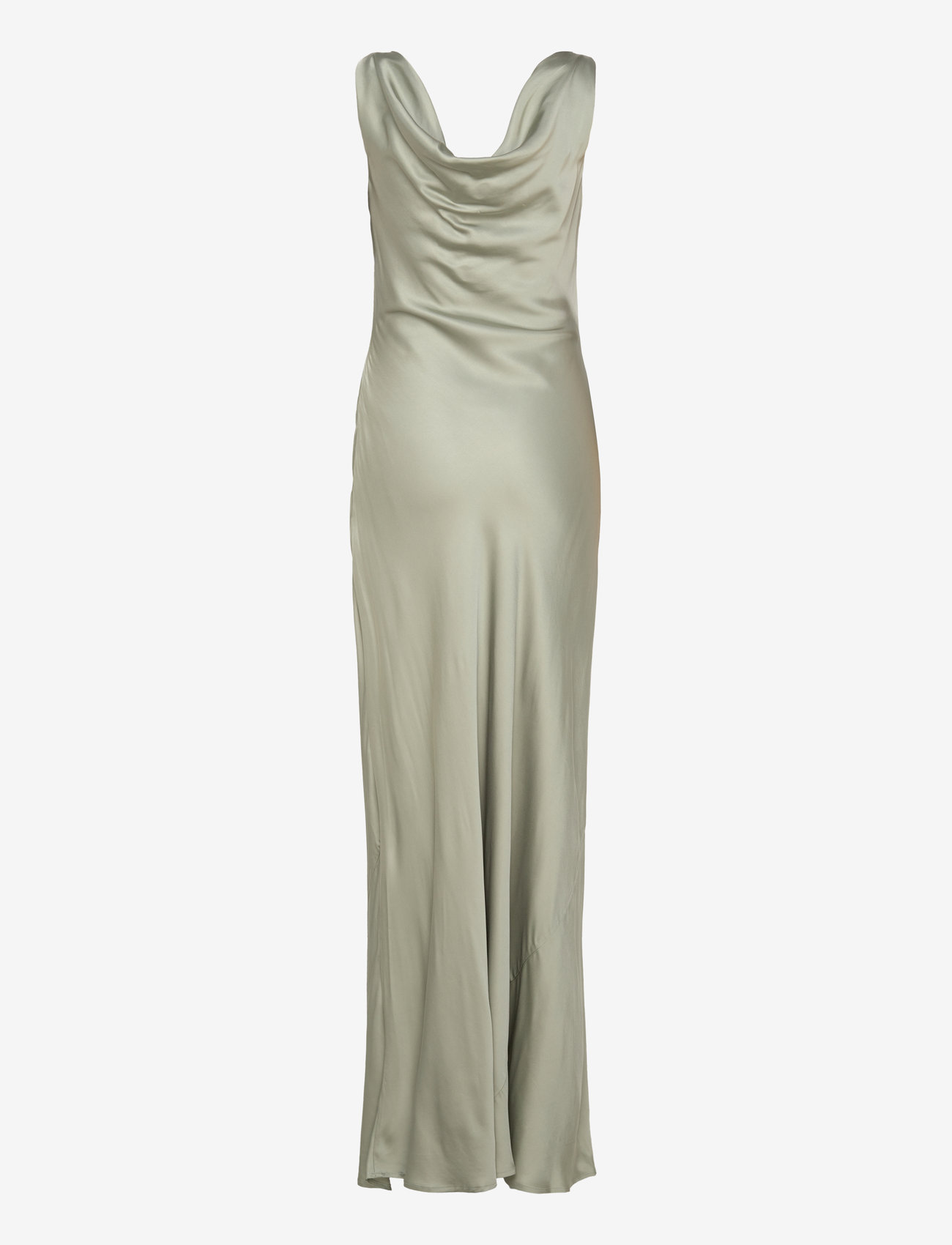 Malina - Leah cowl neck satin maxi dress - Õhtukleidid - sage - 2