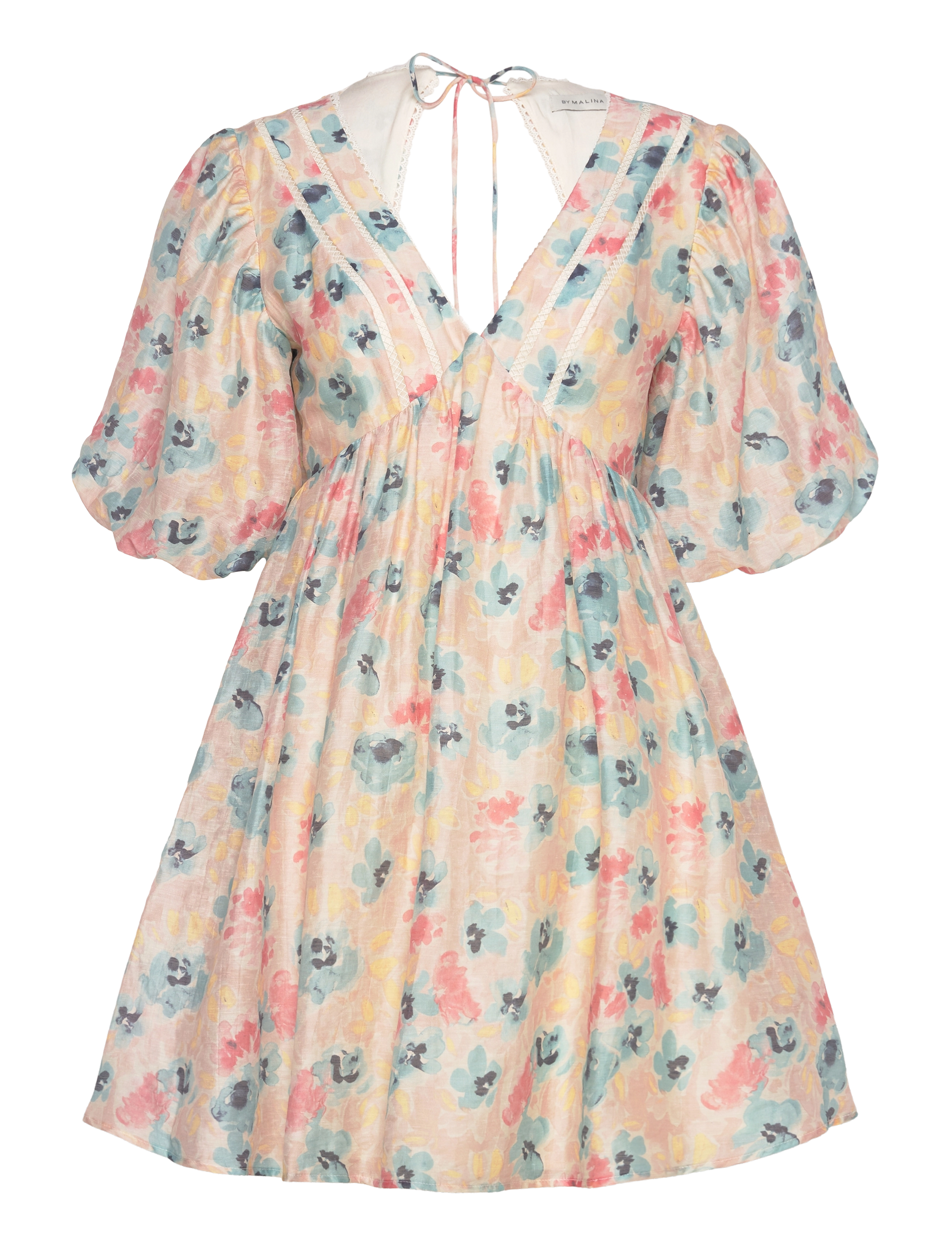 MALINA Adina Open Back Mini Kleid Pink - M - Damen