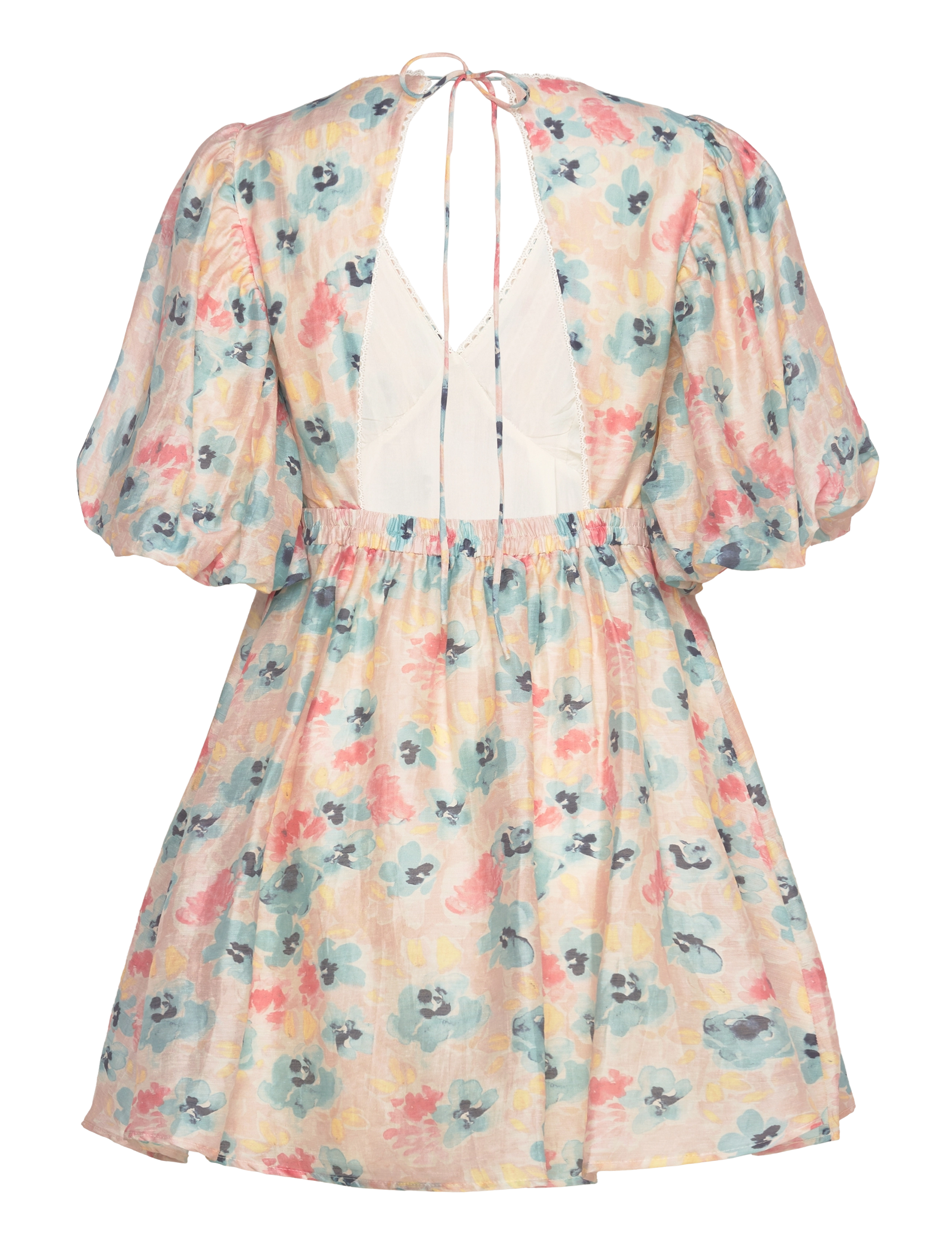 Malina - Adina open back mini dress - florals - 2