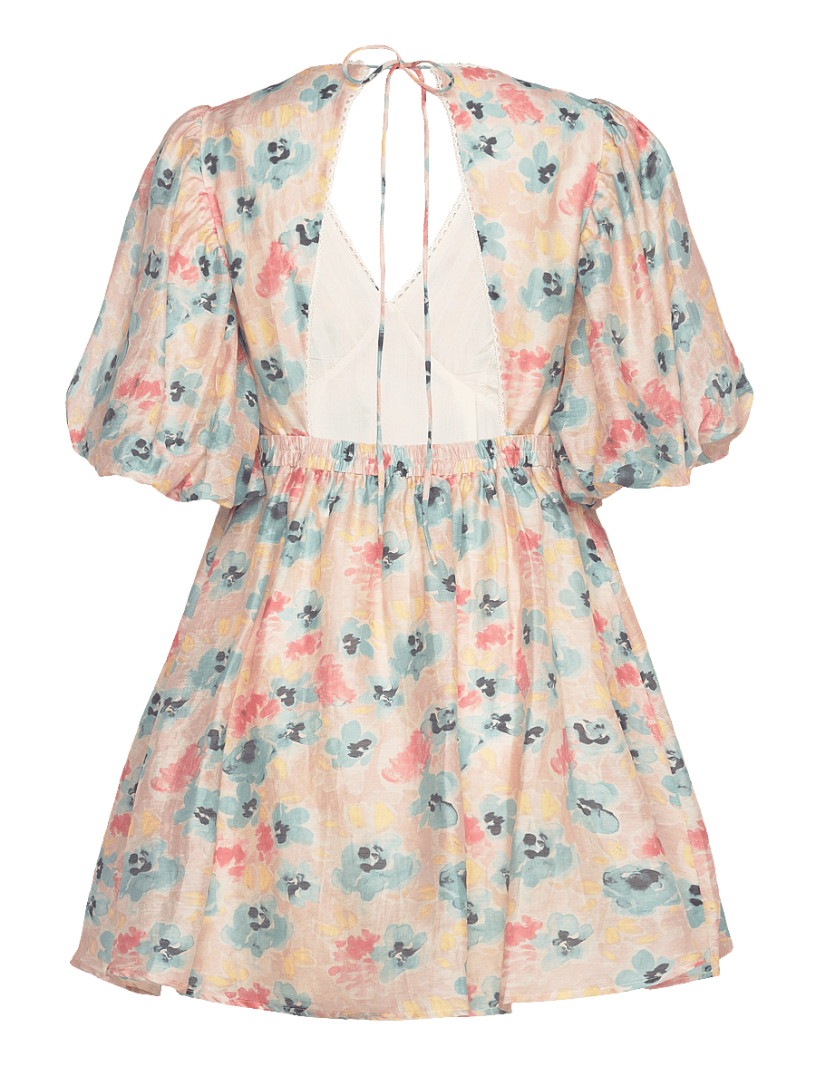 Malina - Adina open back mini dress - florals - 2