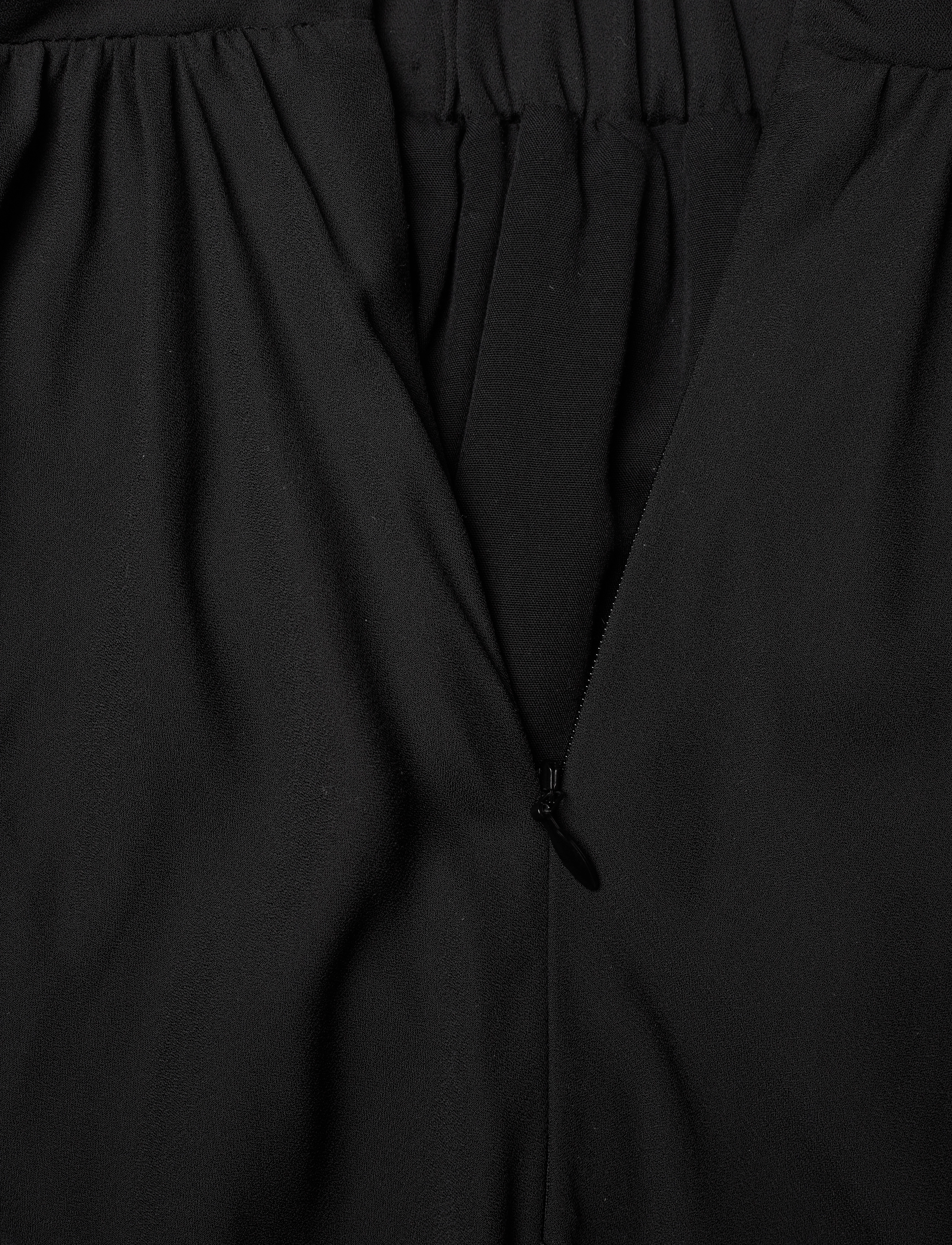 Malina - Adriana frilled hem midi skirt - black - 5