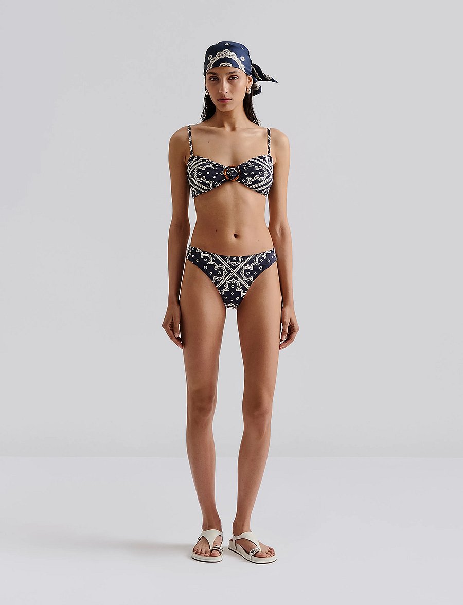 Malina - Viola Low Rise Bikini Bottoms - bikinialaosat - bandana - 0