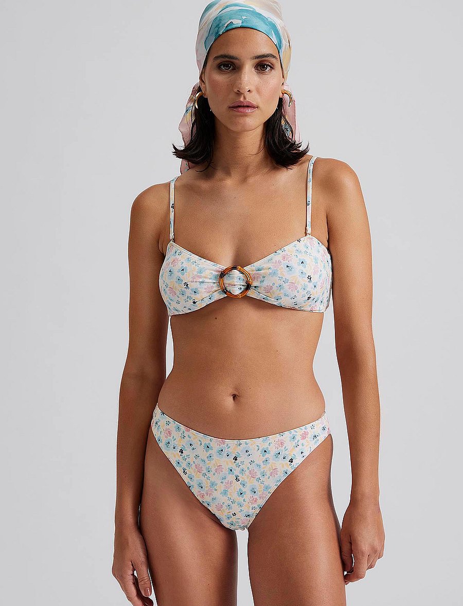 Malina - Viola Low Rise Bikini Bottoms - bikinibriefs - ditsy - 4