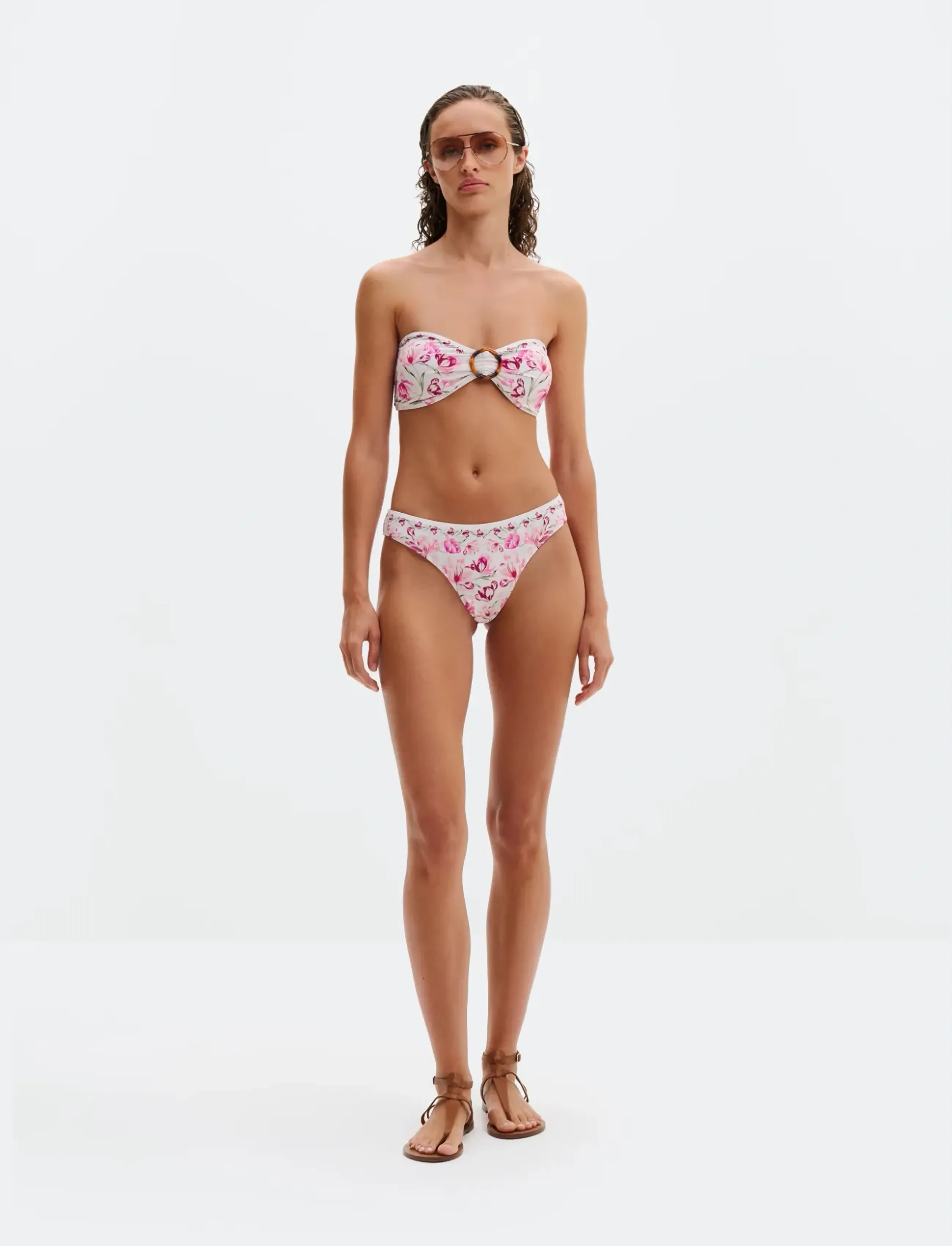 Malina - Viola Low Rise Bikini Bottoms - bikini-slips - tulip pink - 3