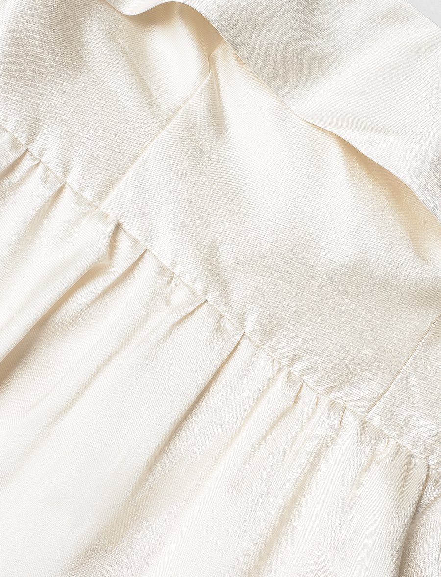 Malina - Naya strapless silk blend mini dress - brudekjoler - ivory - 5