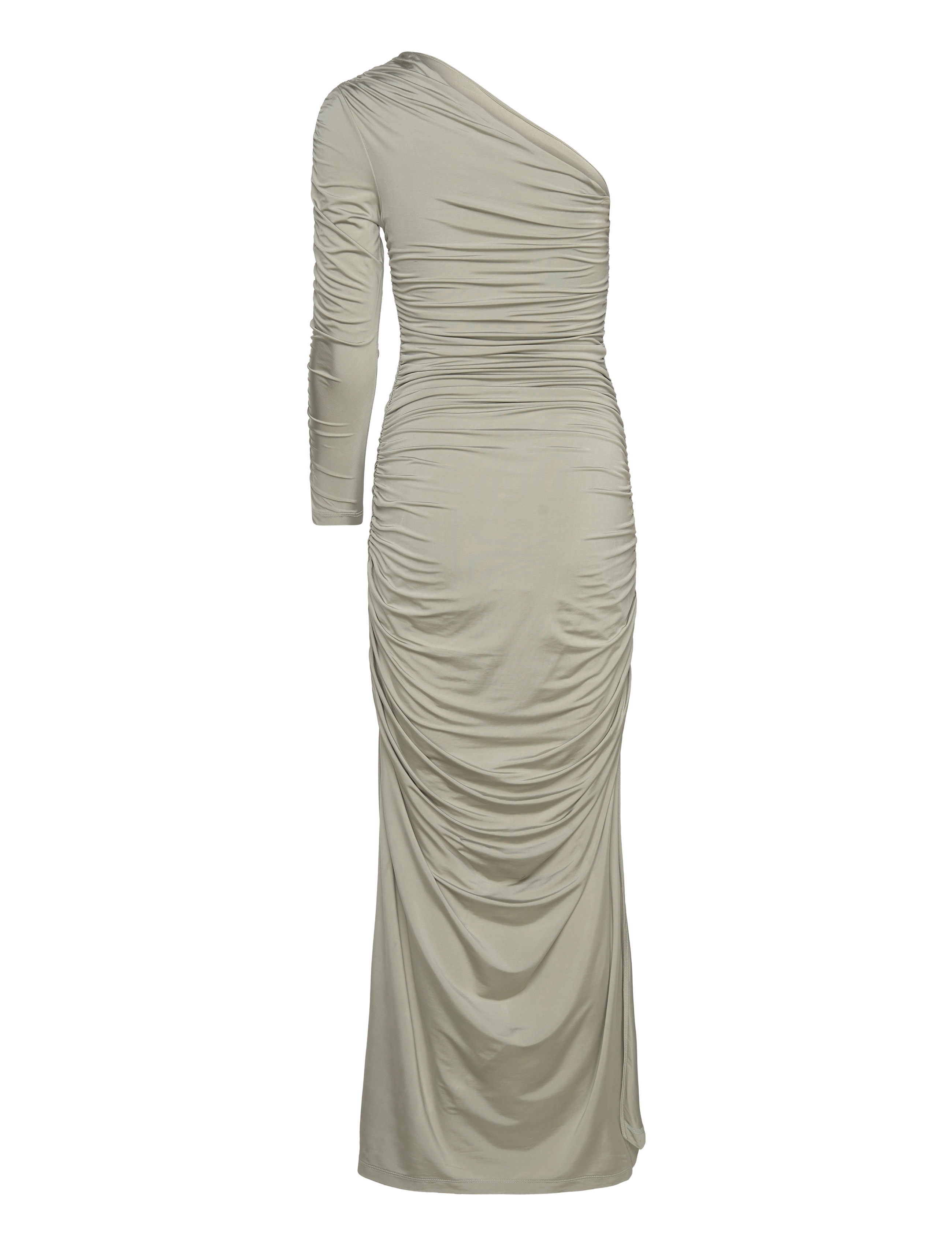 Malina - Aven one shoulder jersey maxi dress - sage - 2