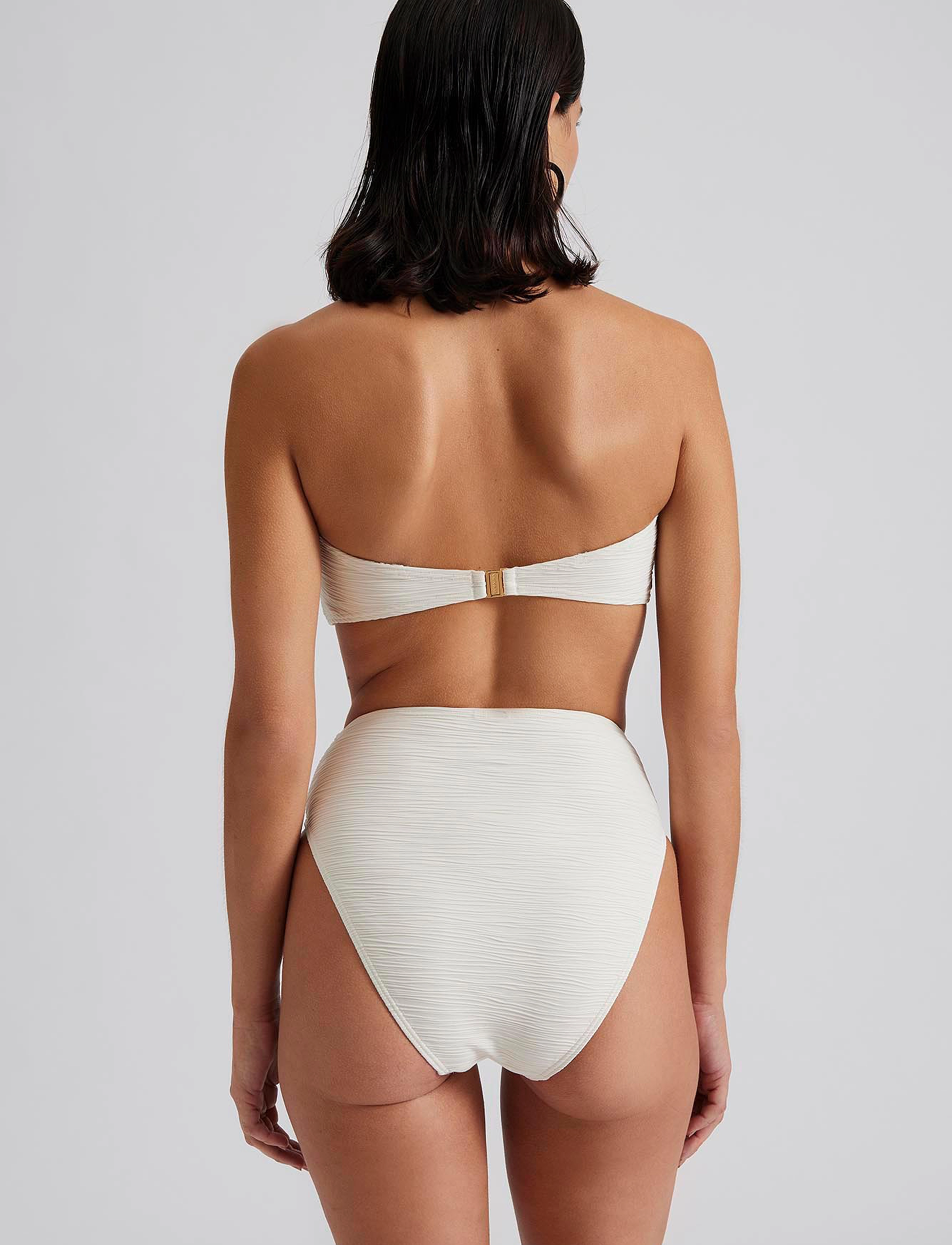 Malina - Lisa high rise bikini bottoms - vanilla - 3