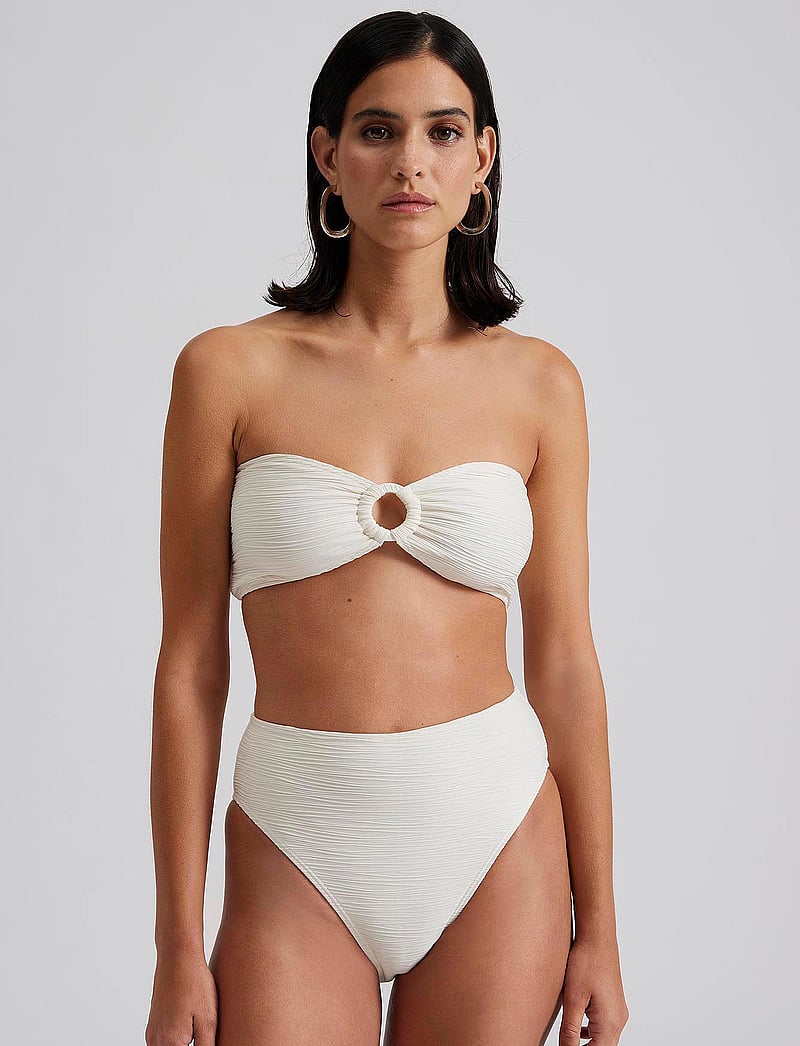 Malina - Lisa high rise bikini bottoms - bikinitrosor med hög midja - vanilla - 4