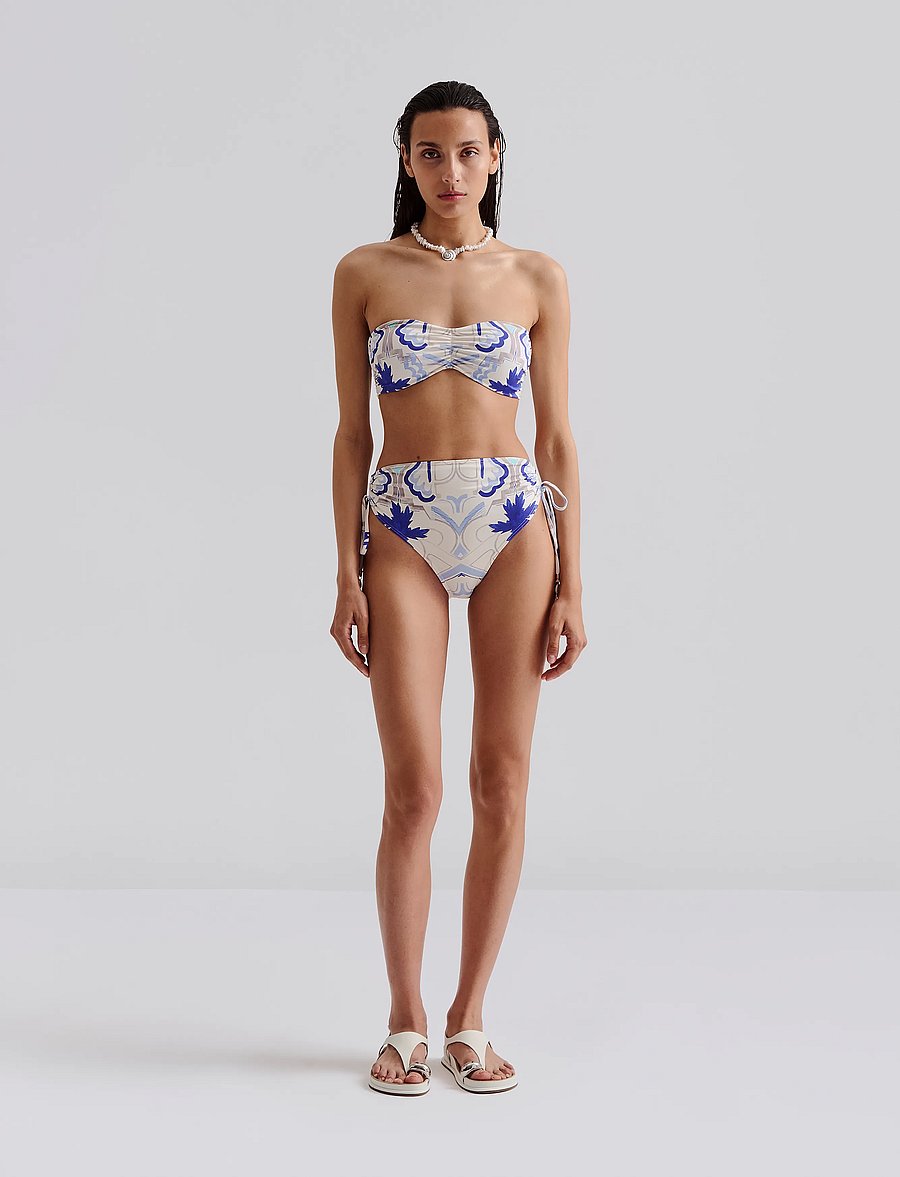 Malina - Lottie High Rise bikini bottoms - højtaljede bikinitrusser - mosaic - 0