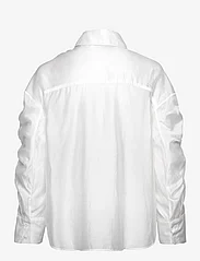 Malina - Line sheer drawstring detail shirt - bluzki z długimi rękawami - white - 2
