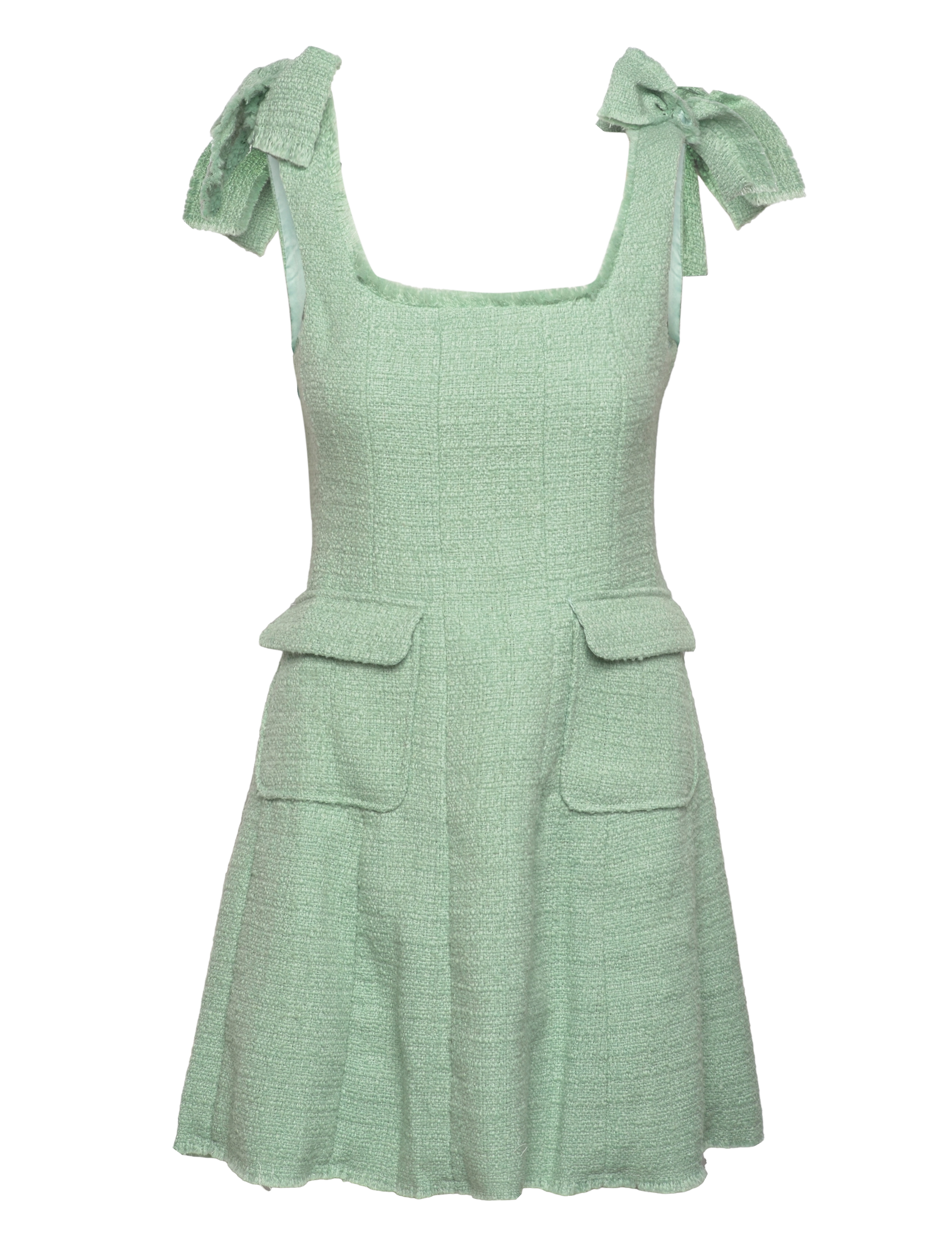 Malina - Lima boucle mini dress - mint - 1