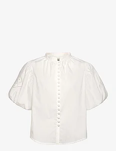 Allie pouf sleeve embroidered blouse, Malina