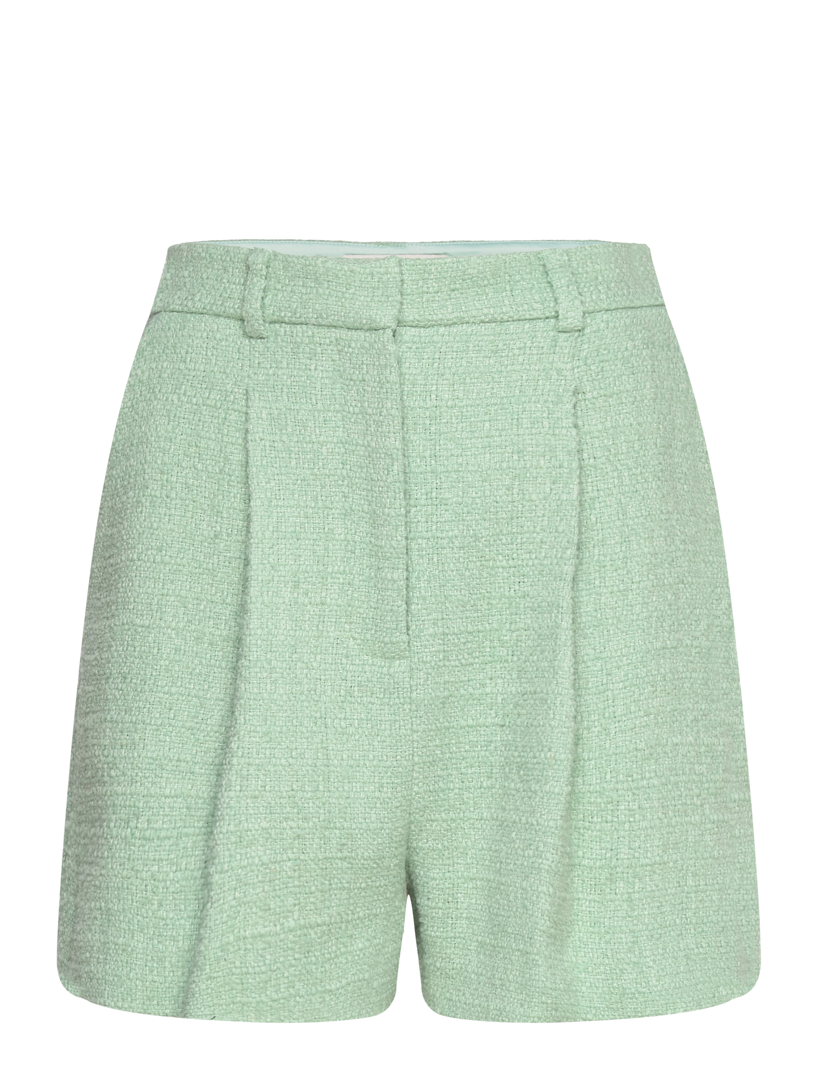 Malina Daisy high rise boucle shorts - Paperbag shorts - MINT / green