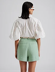 Malina - Daisy high rise boucle shorts - paper bag shorts - mint - 3